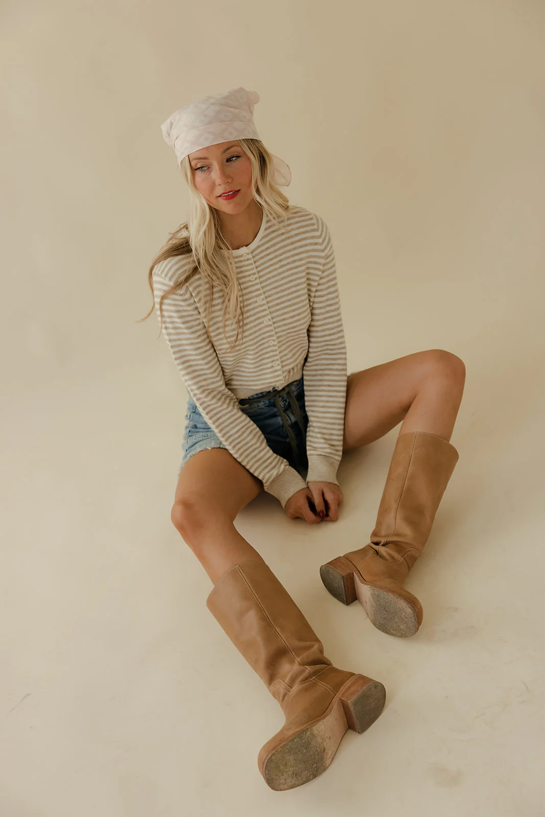 Everyday Neutral Stripe Cardigan - Image 5