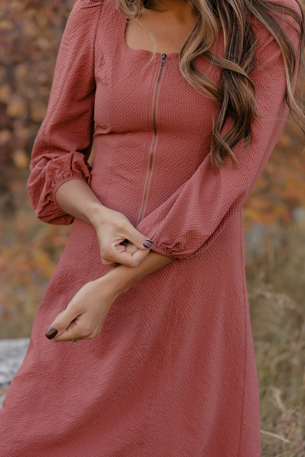 Faye Zip Midi Dress - Image 6
