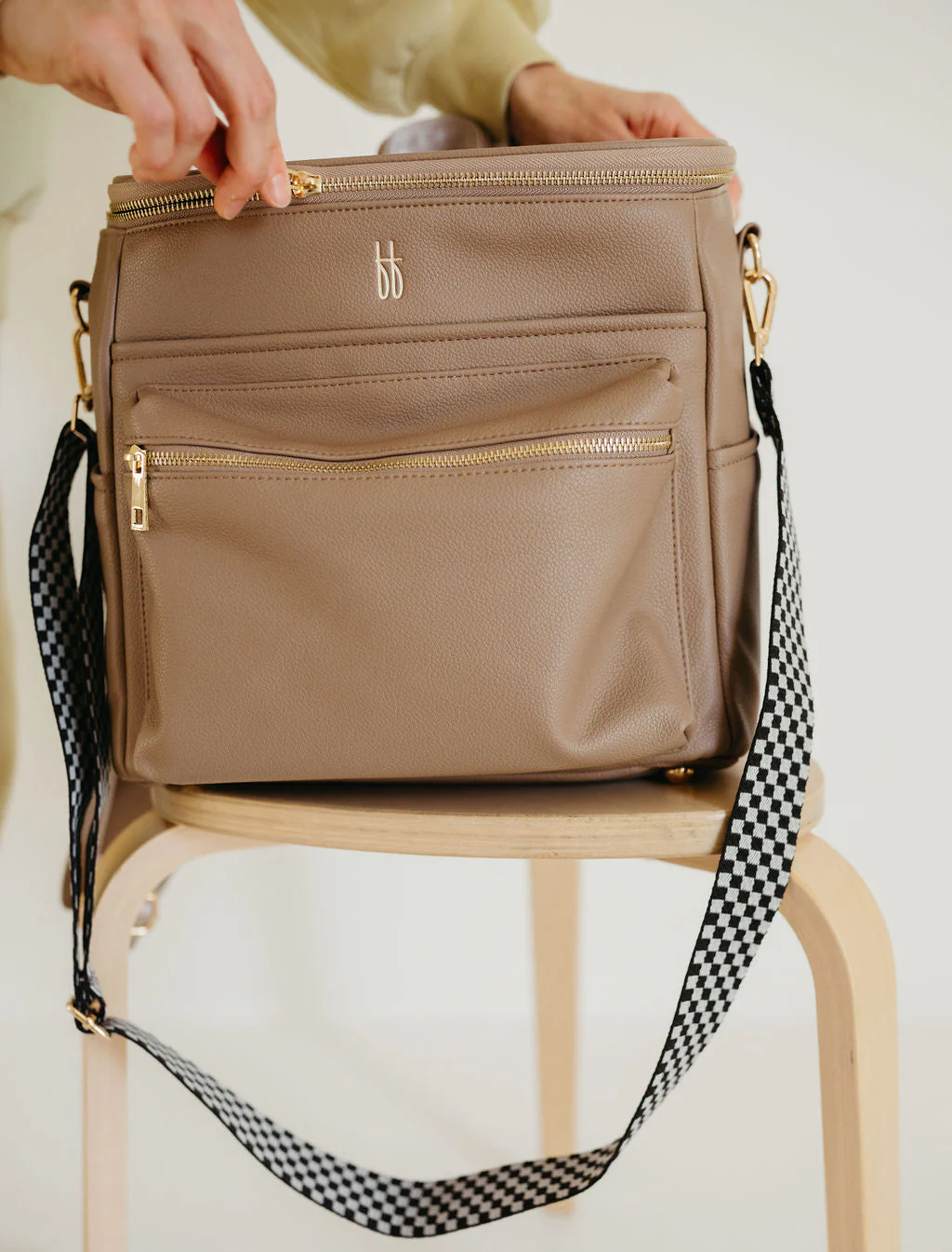 ff Diaper Bag | Taupe - Image 17