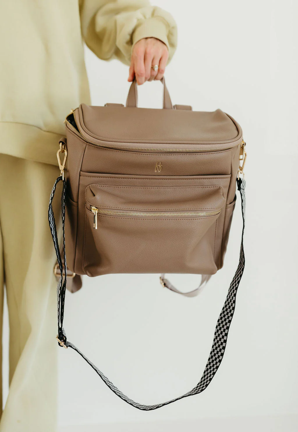 ff Diaper Bag | Taupe - Image 9