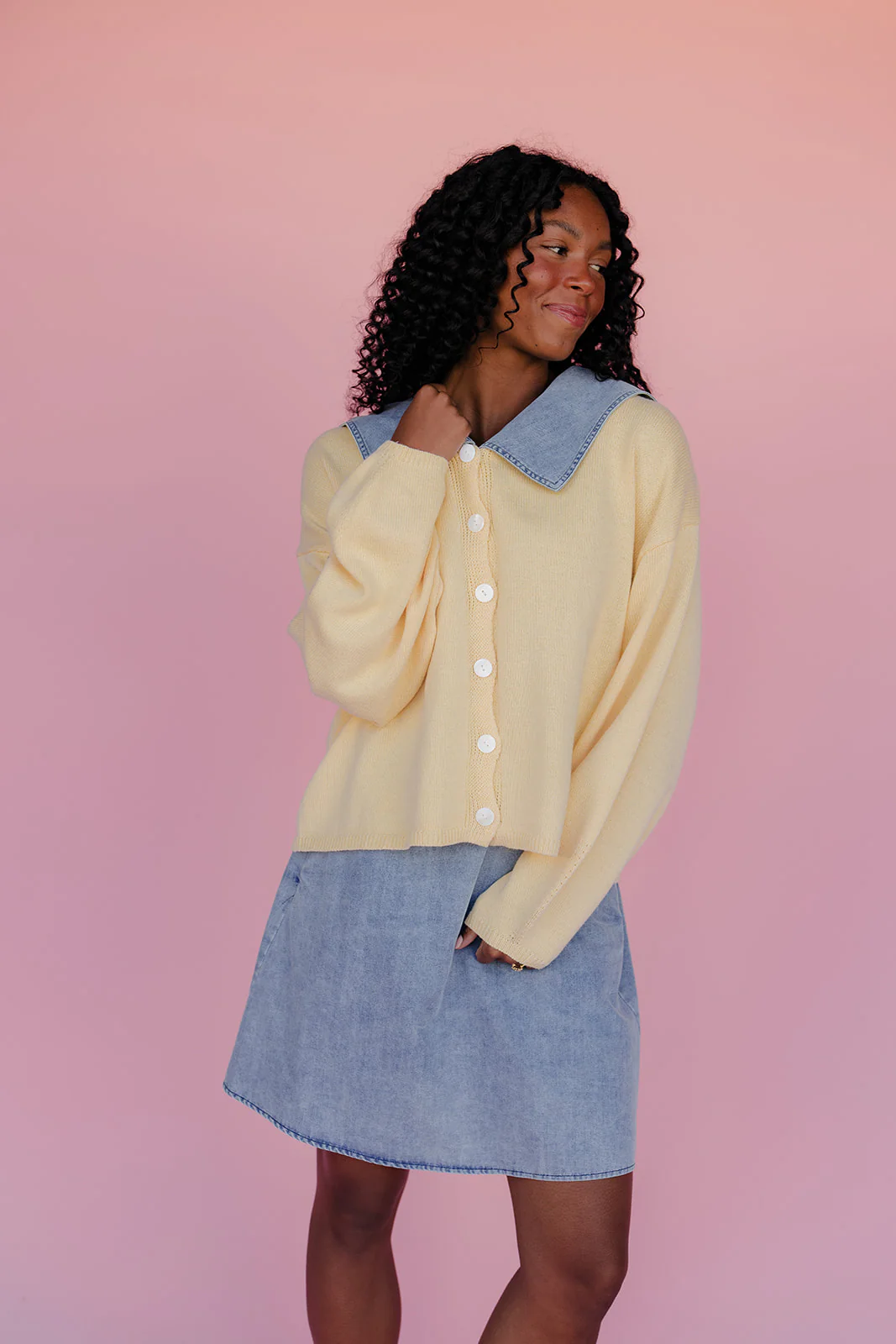 First Light Balloon Sleeve Cardi - Image 3