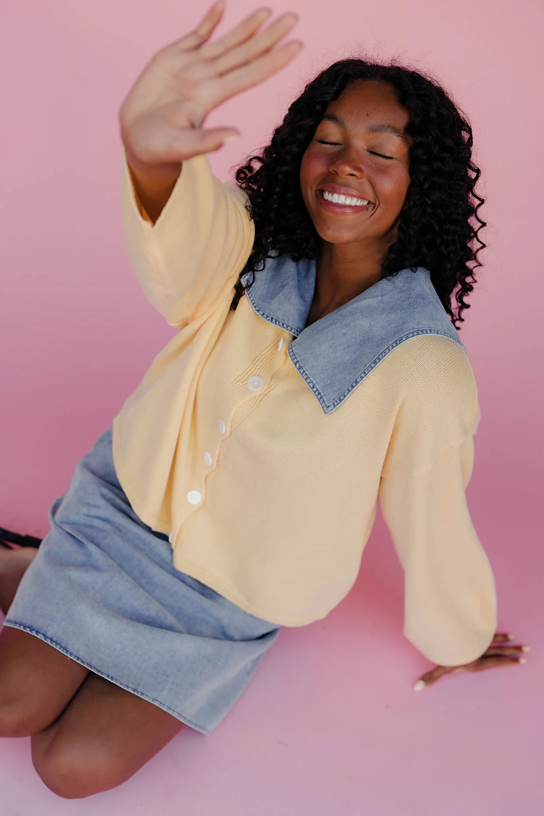 First Light Balloon Sleeve Cardi - Image 7