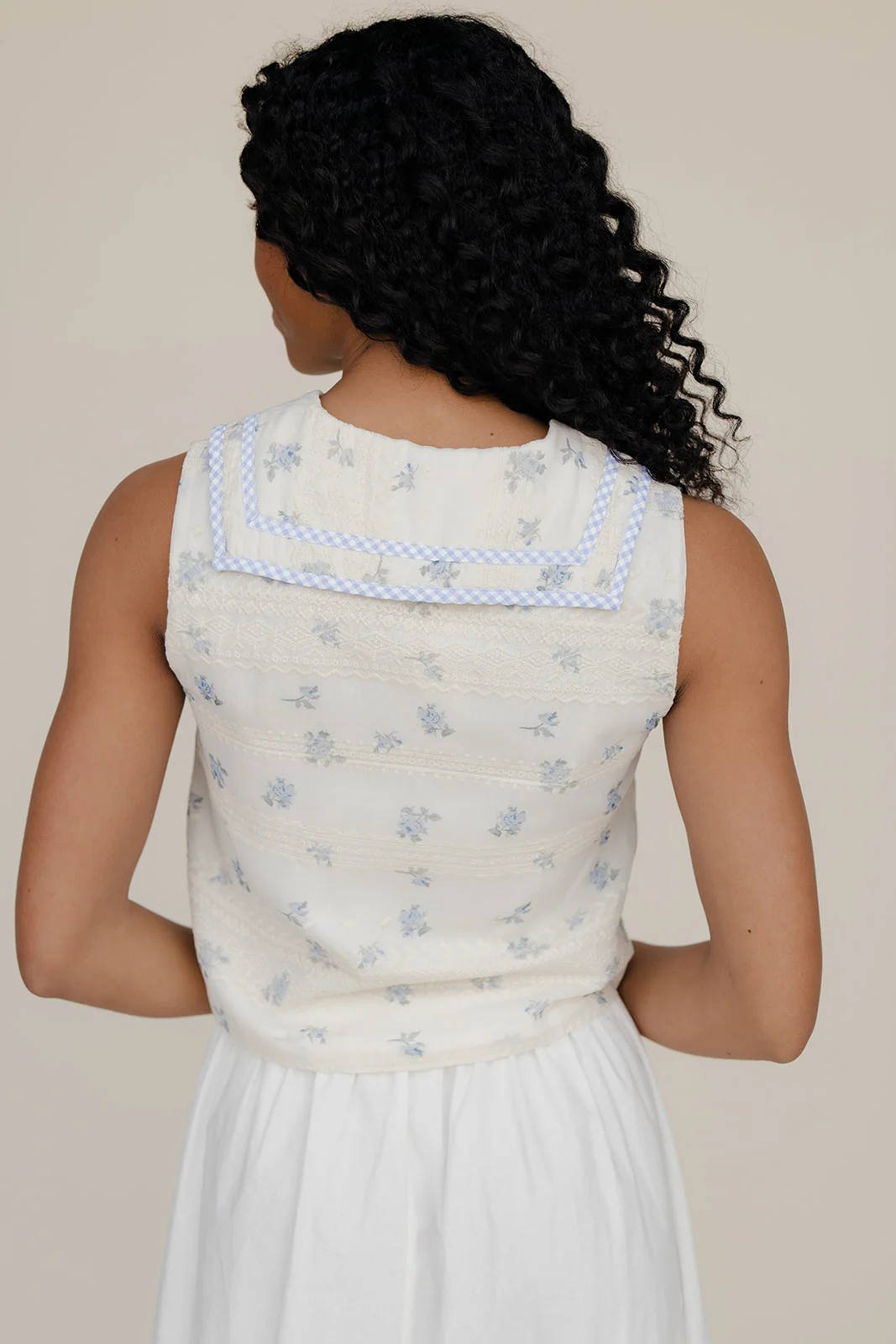 Forget Me Not Collared Tank - Image 7