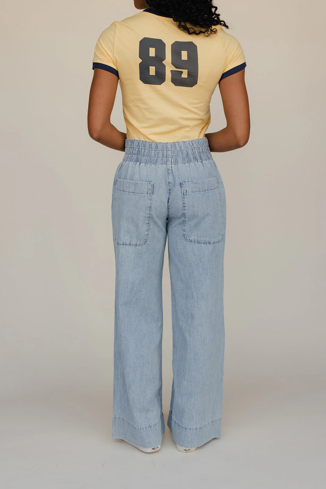Free People Breezy Denim Pull On Pants - Image 4