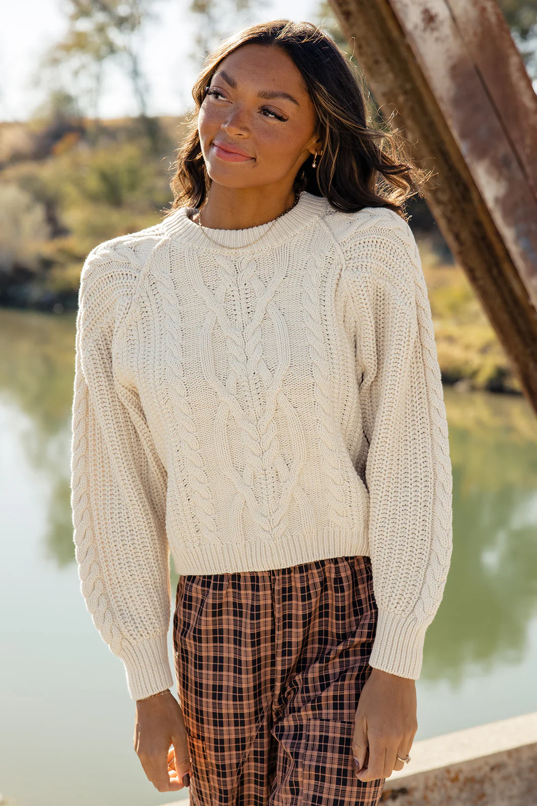 Free People Frankie Cable Sweater - Image 4