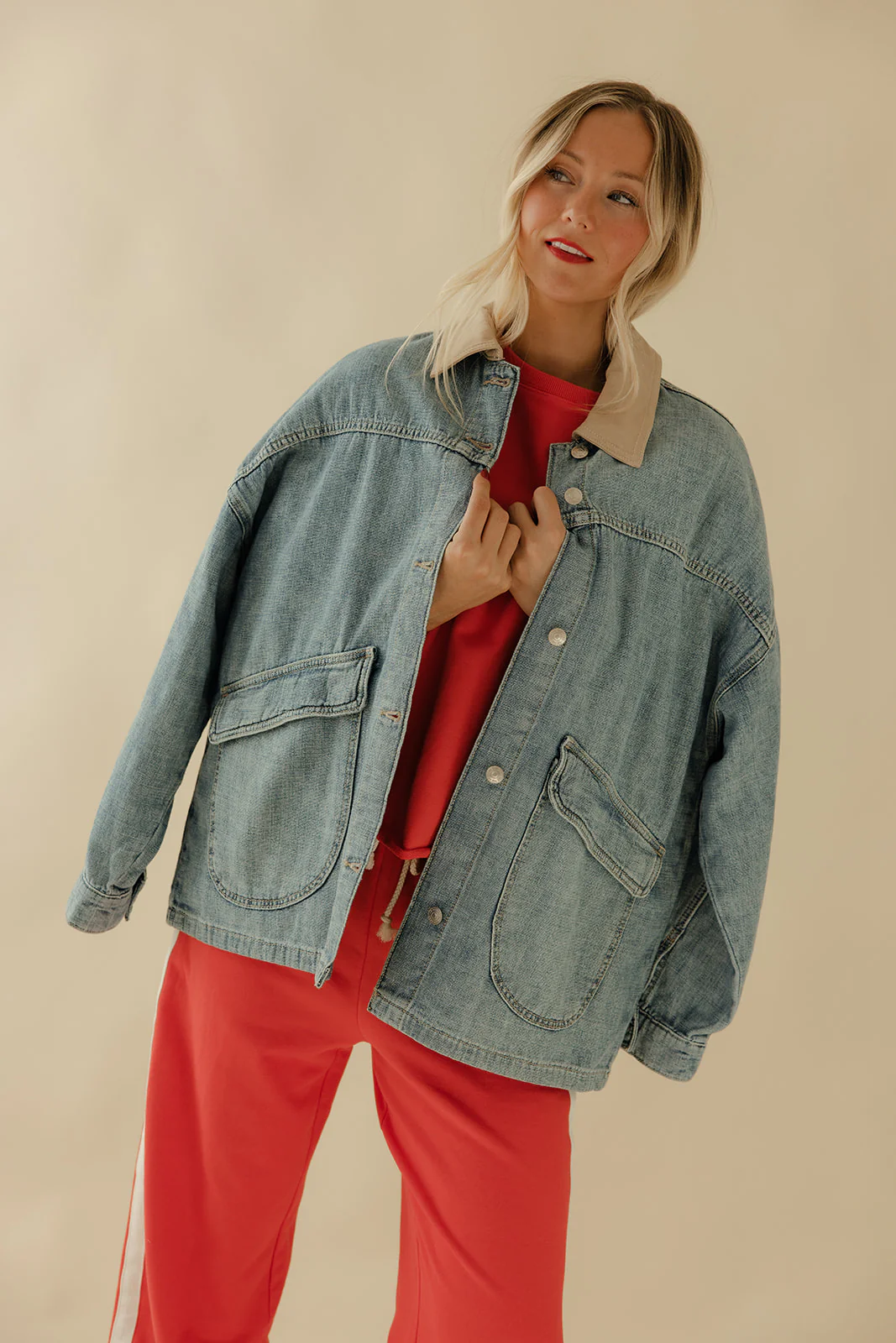Free People Lemon Denim Jacket - Image 11