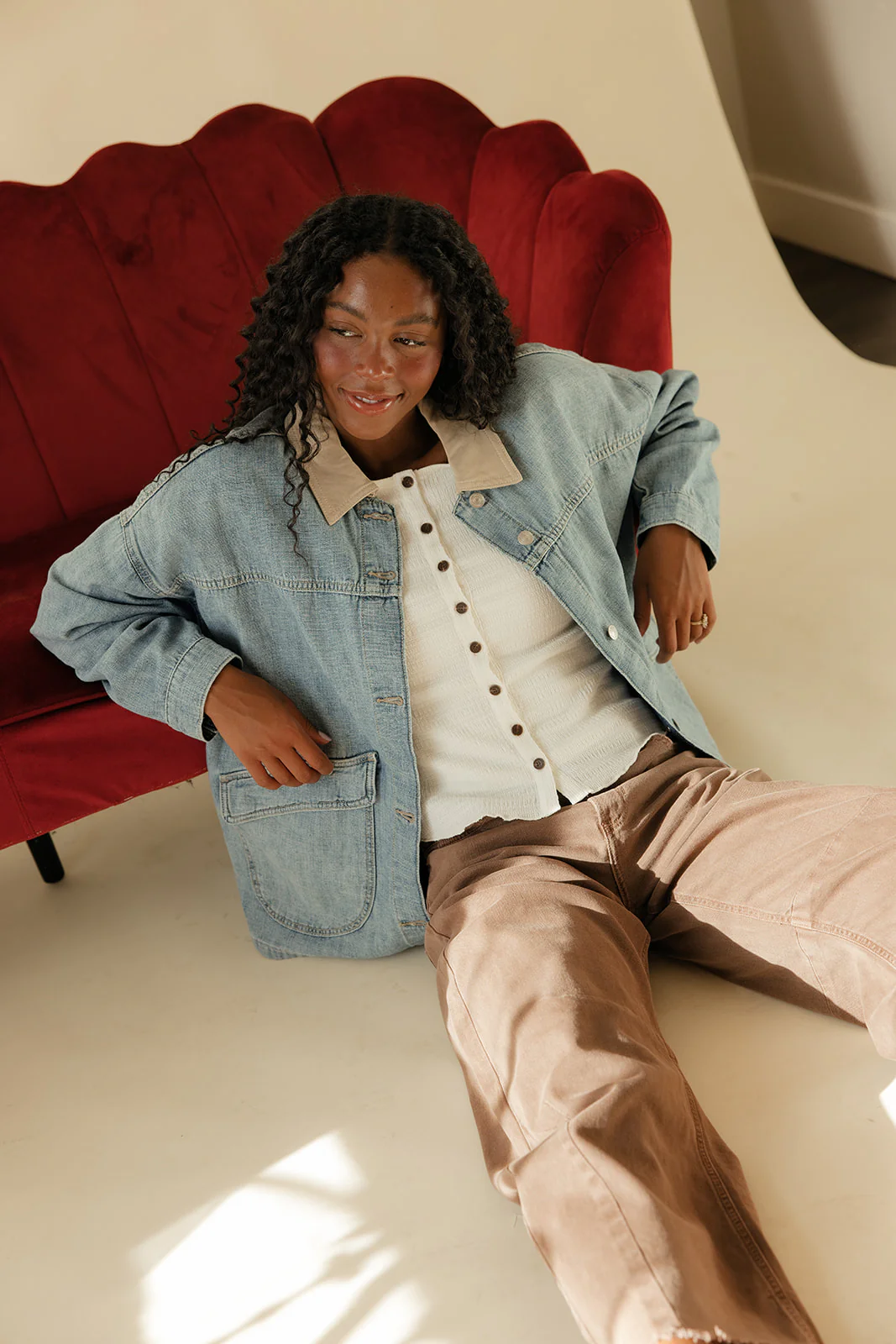 Free People Lemon Denim Jacket - Image 8