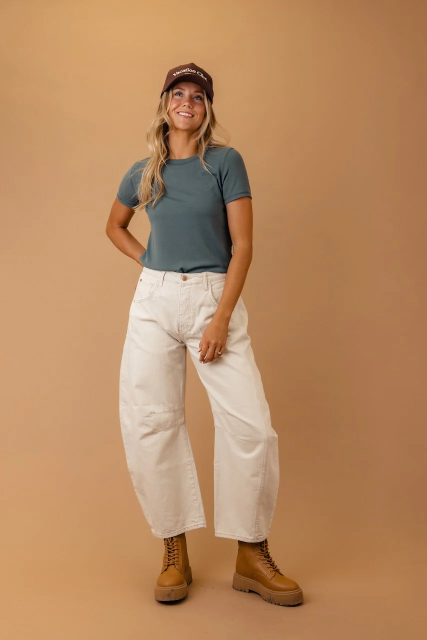 Free People Good Luck Mid Rise Barrel Jeans - Image 43
