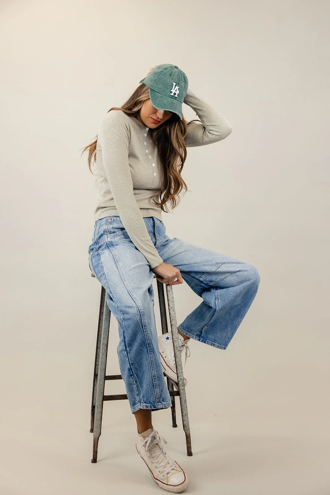 Free People Good Luck Mid Rise Barrel Jeans - Image 48