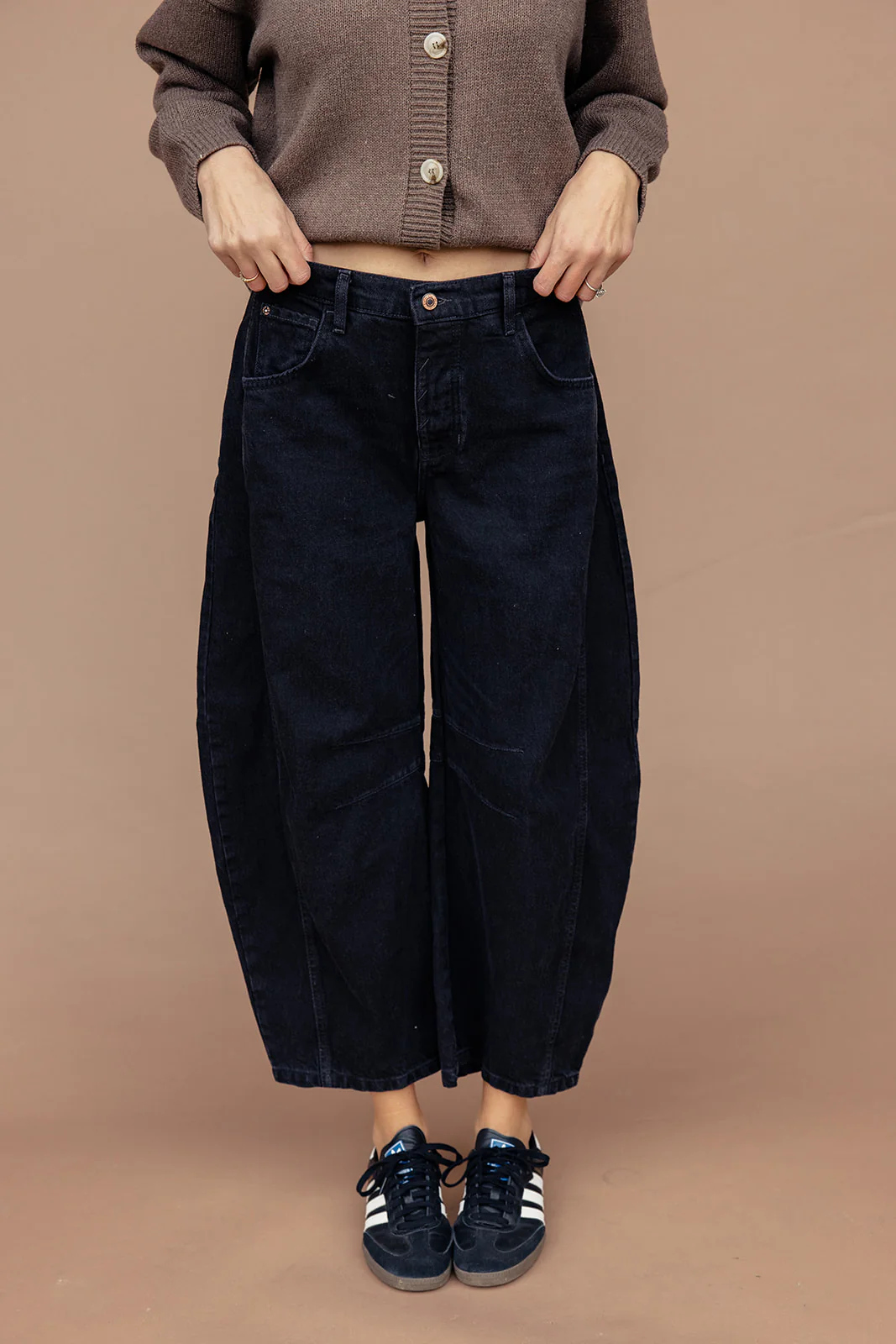 Free People Good Luck Mid Rise Barrel Jeans - Image 6