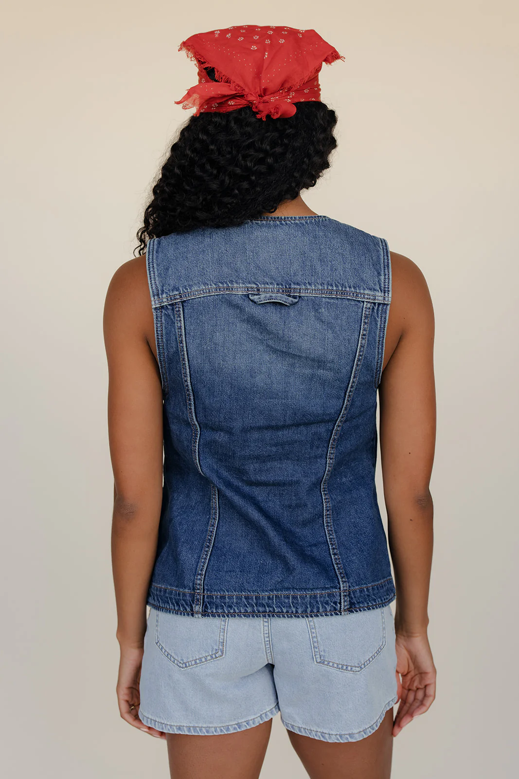 Free People Maris Denim Vest - Image 4