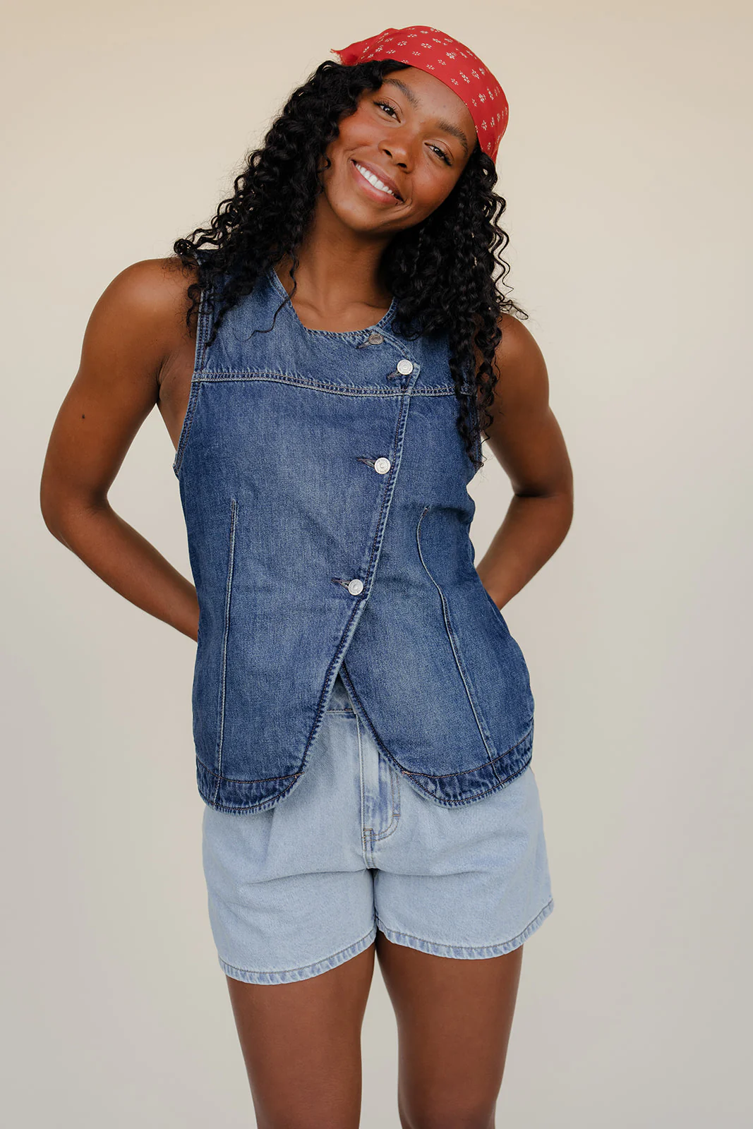 Free People Maris Denim Vest - Image 7