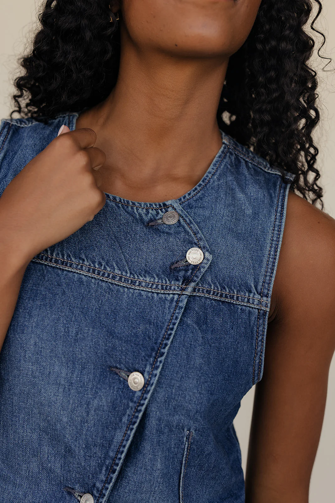 Free People Maris Denim Vest - Image 8