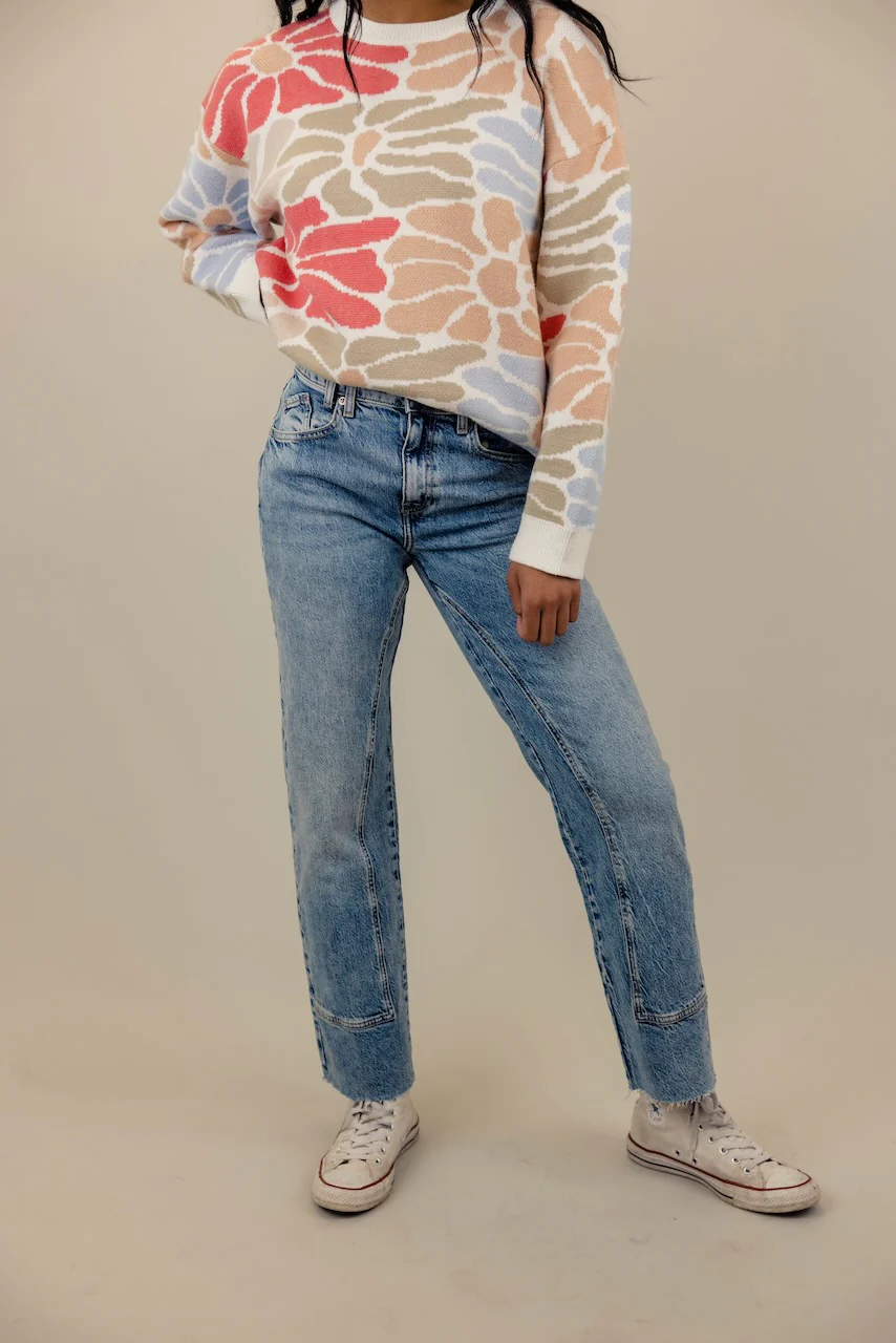 Free People Risk Taker Mid Rise Straight Jeans - Image 18