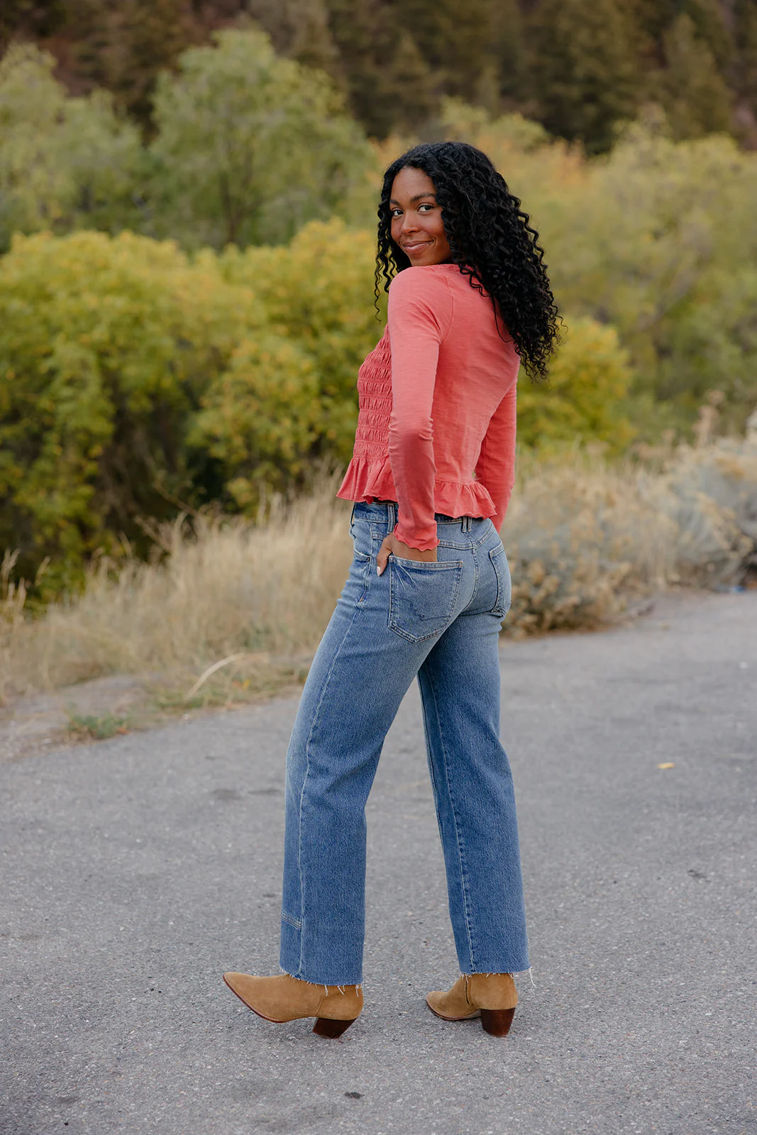 Free People Risk Taker Mid Rise Straight Jeans - Image 36