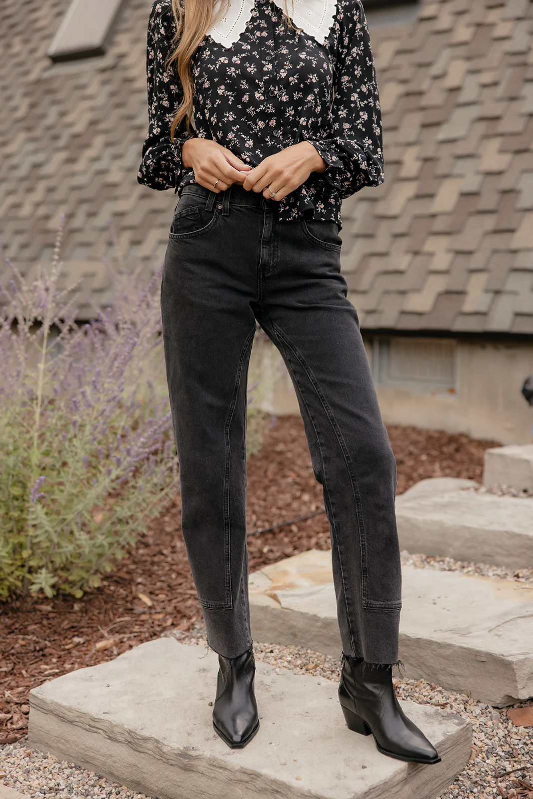 Free People Risk Taker Mid Rise Straight Jeans - Image 9