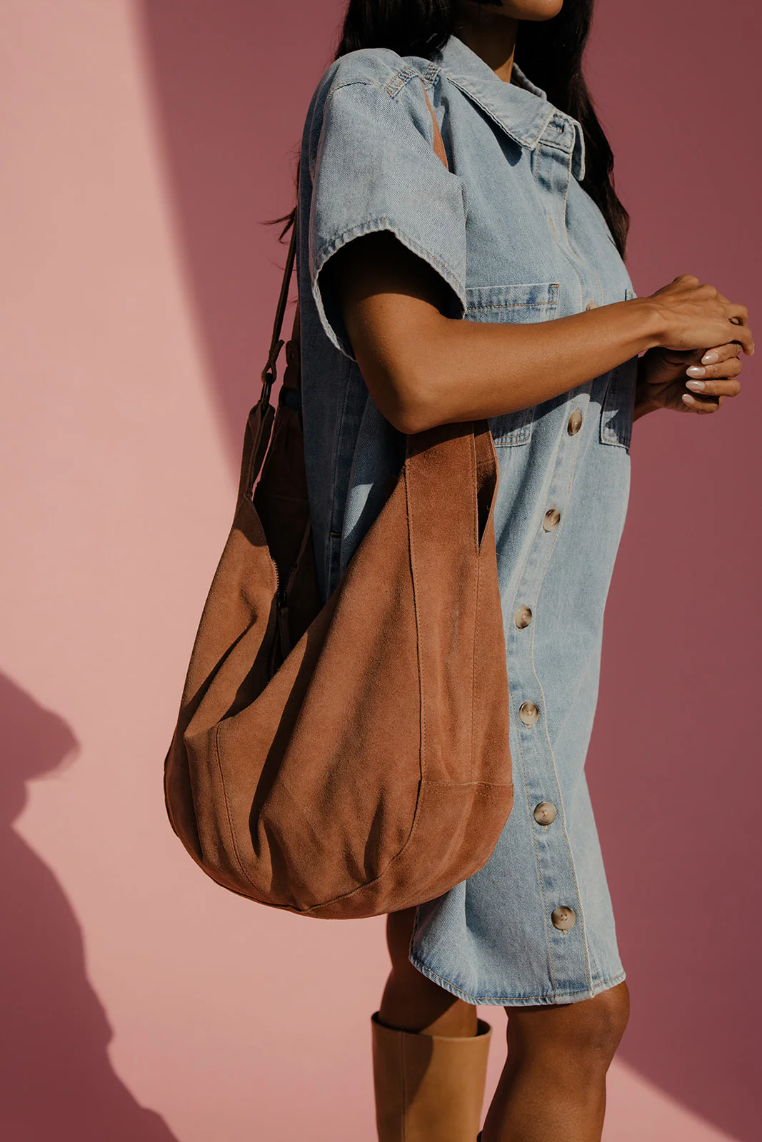 Free People Roma Suede Tote - Image 2