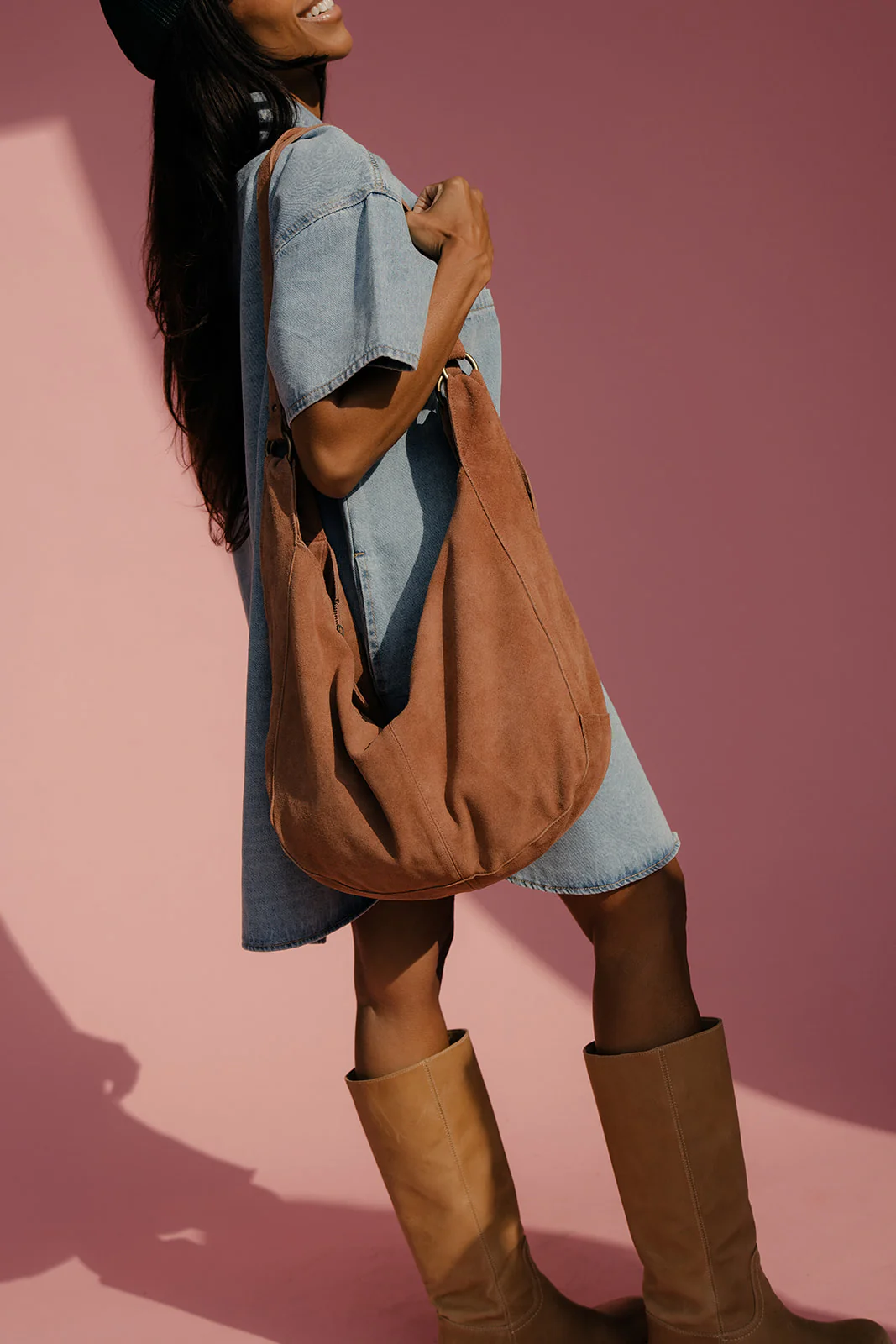 Free People Roma Suede Tote - Image 3