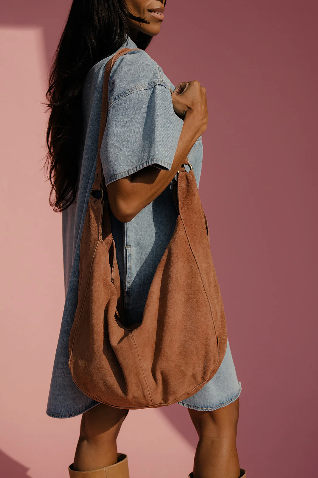 Free People Roma Suede Tote - Image 4