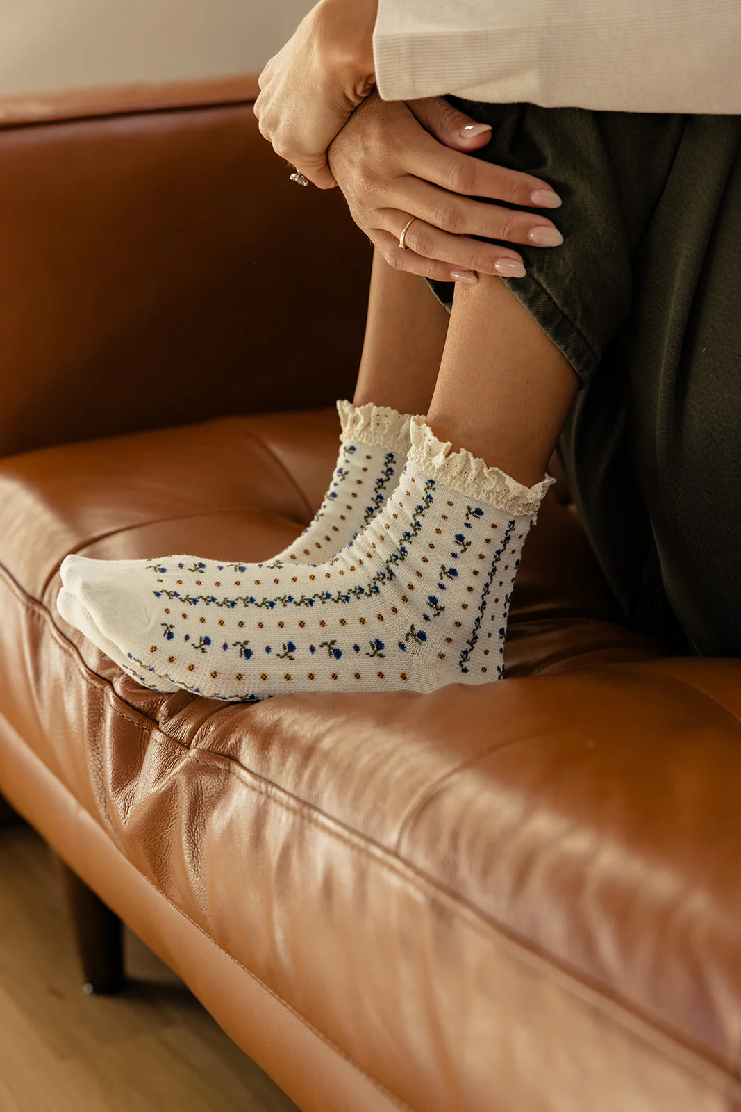 Free People Rosebud Waffle Knit Ankle Socks - Image 11