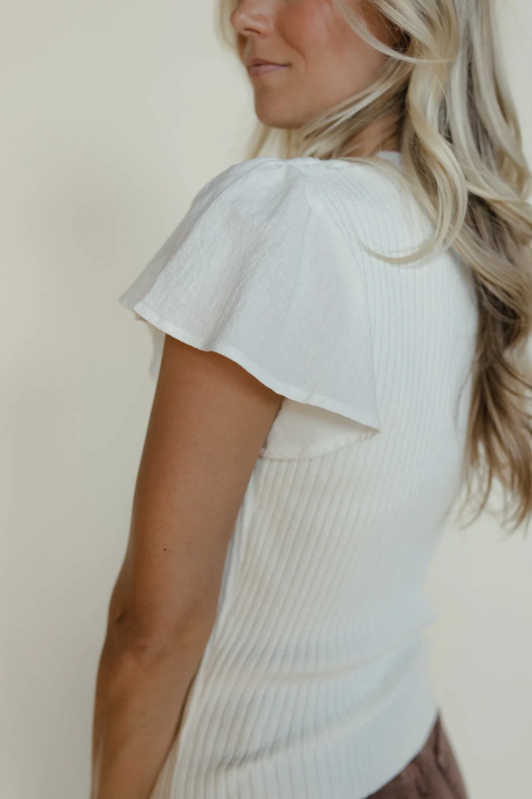 Fresh Air Flutter Sleeve Blouse - Image 2