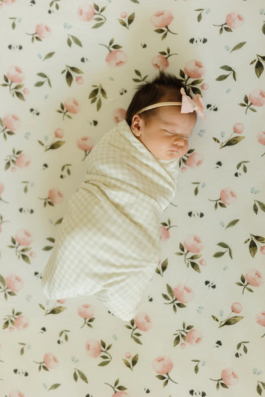 Frost Green Stretch Knit Swaddle Blanket 2 Pack - Image 9