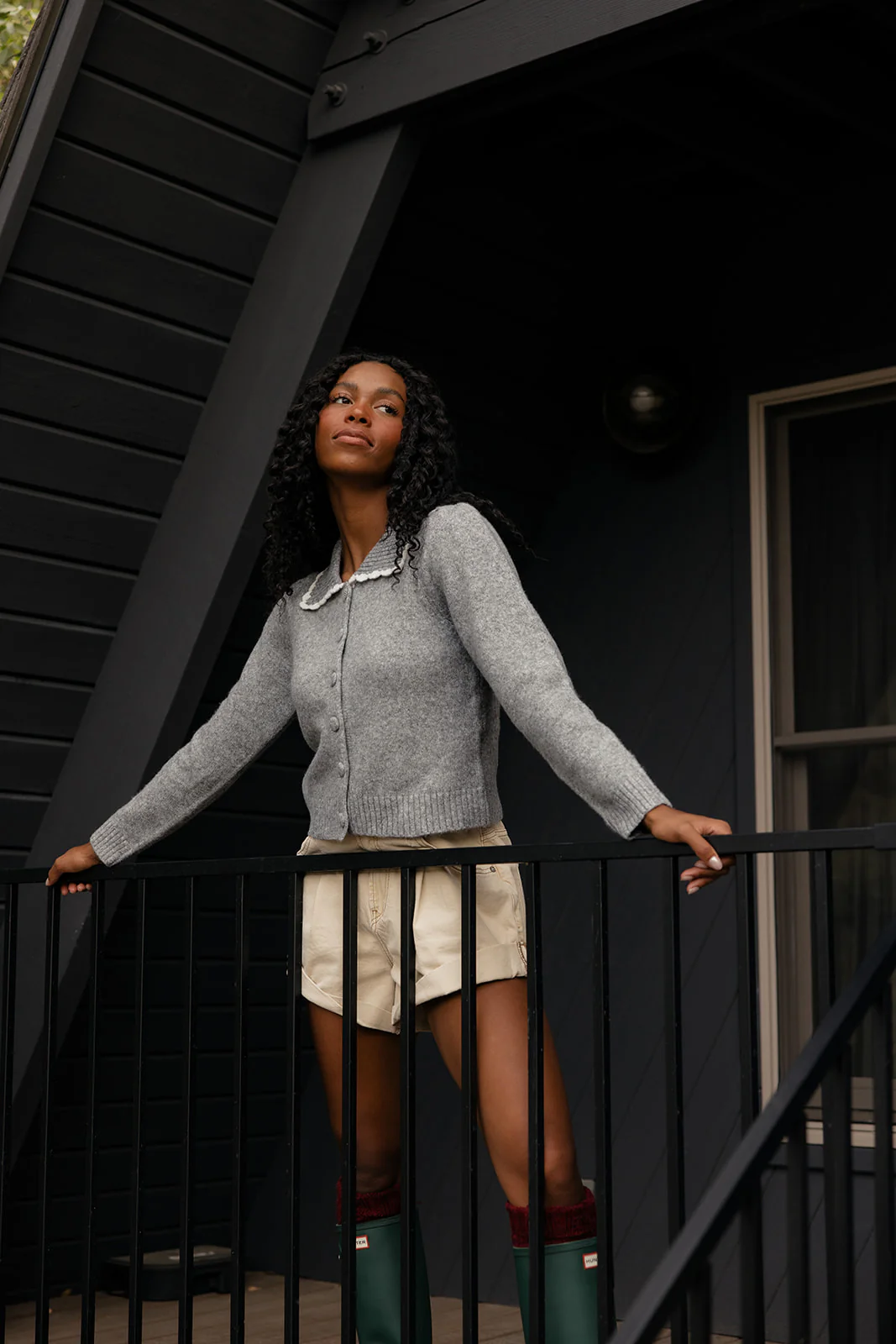 Frosted Trail Collared Cardigan - Image 2