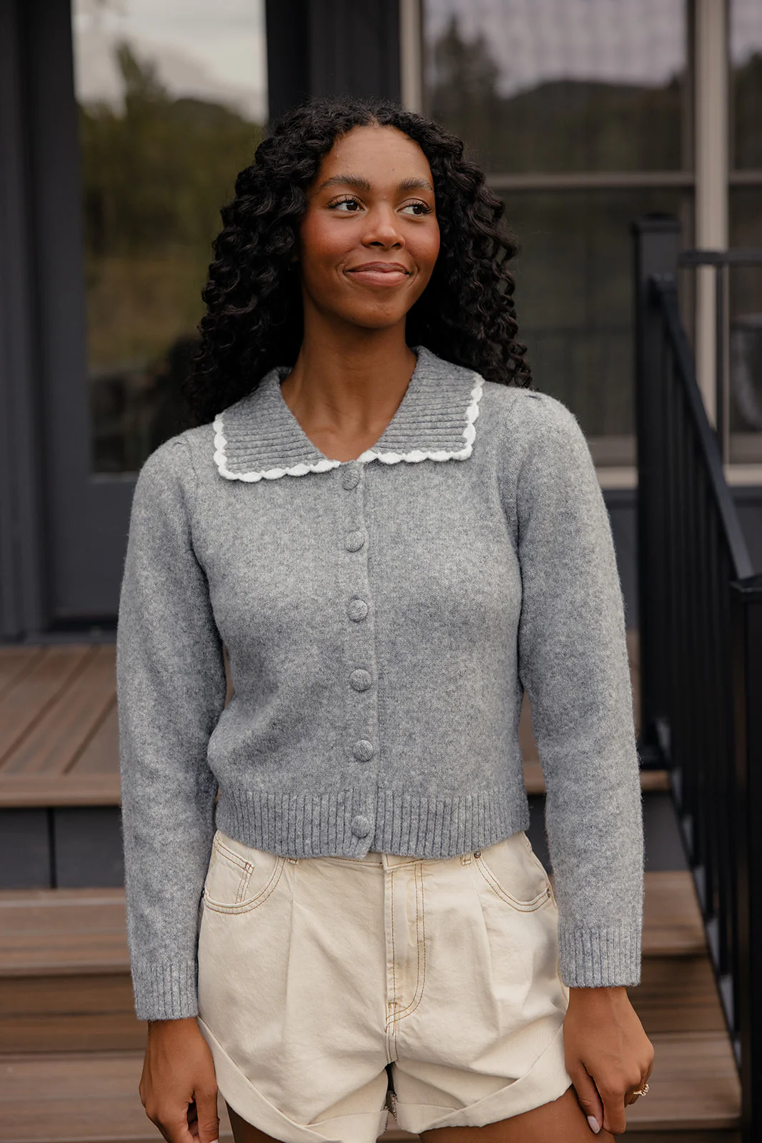Frosted Trail Collared Cardigan - Image 5