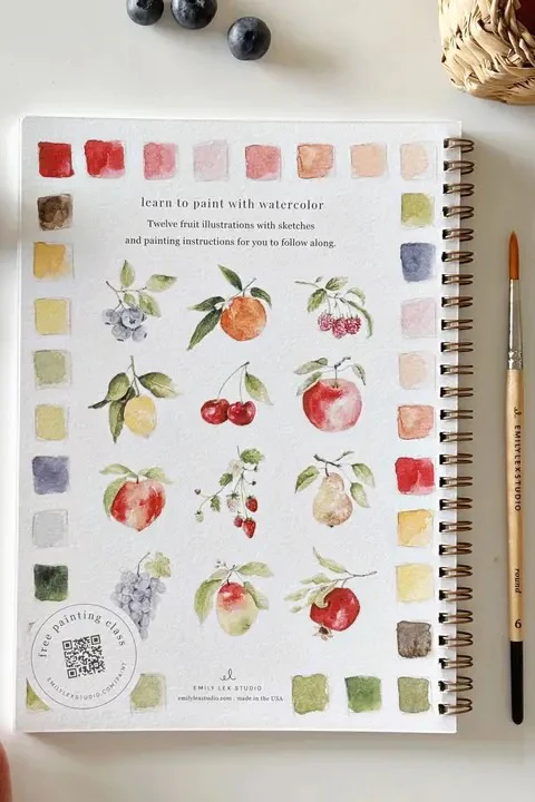 Fruit Watercolor Workbook - Image 2