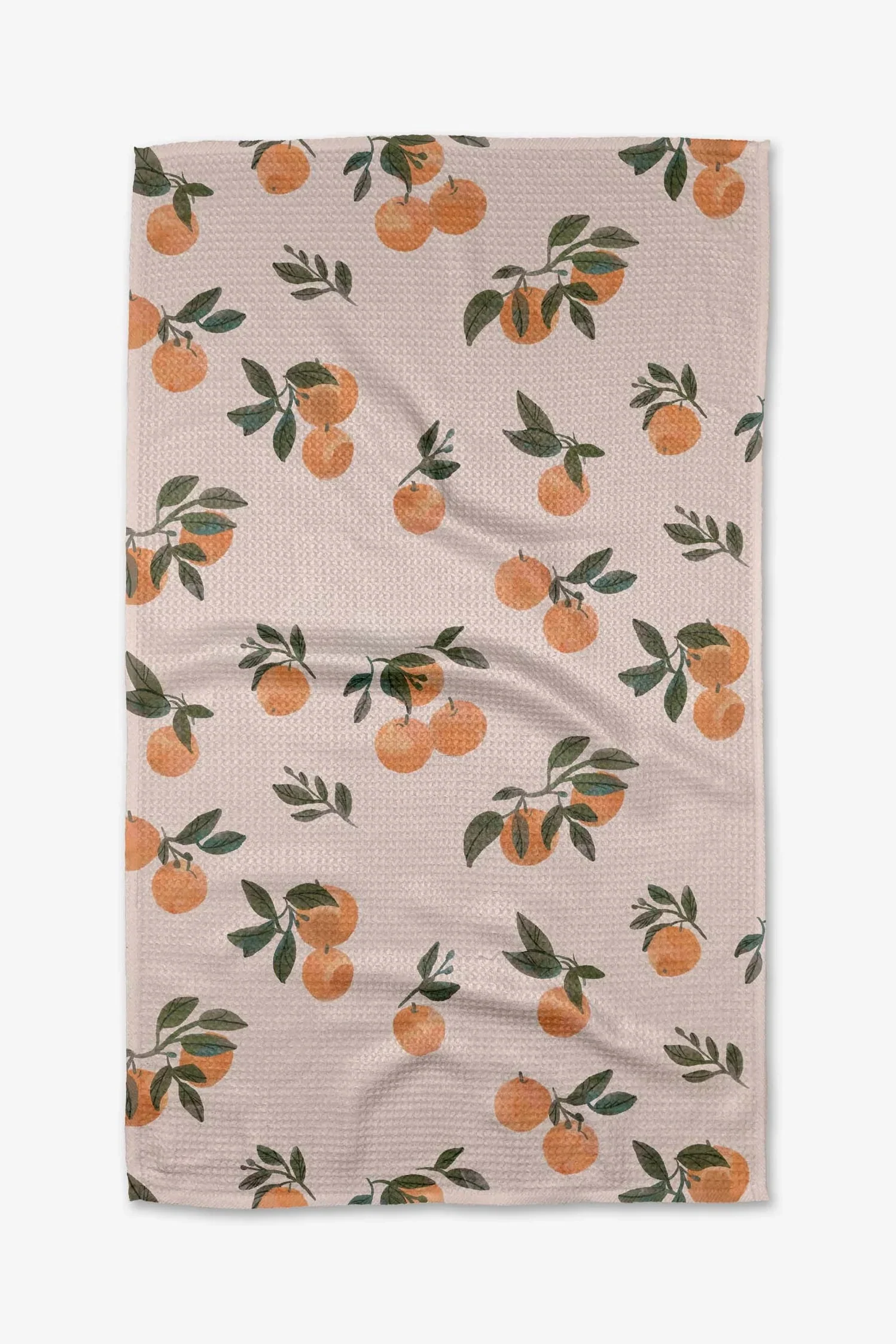 Geometry Pretty in Peach Tea Towel