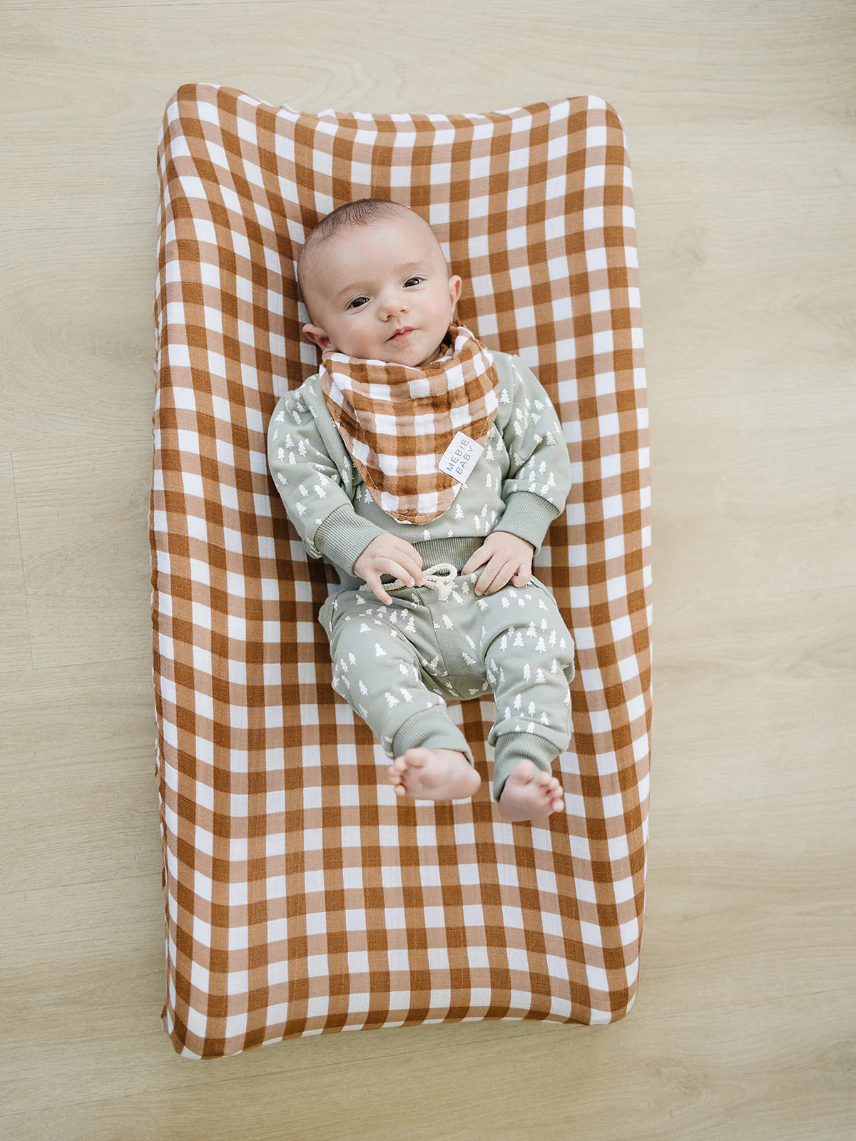 Gingham Muslin Bib - Image 2