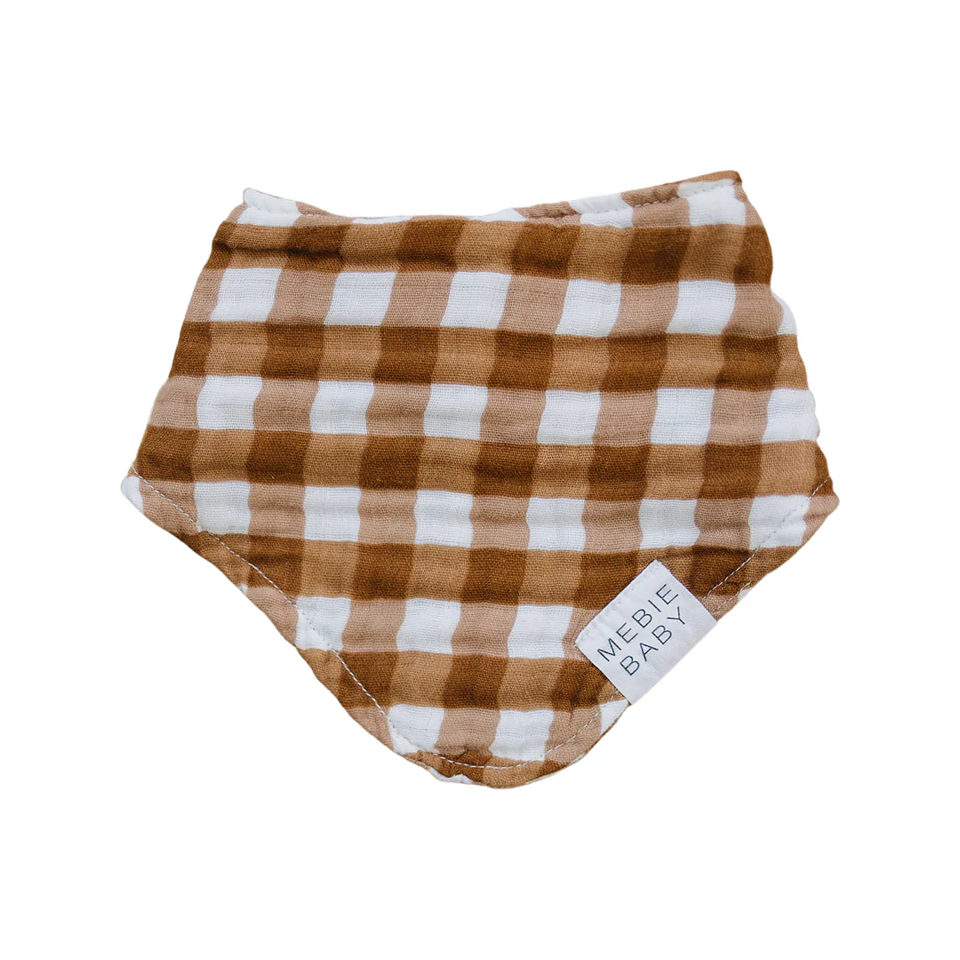 Gingham Muslin Bib - Image 3
