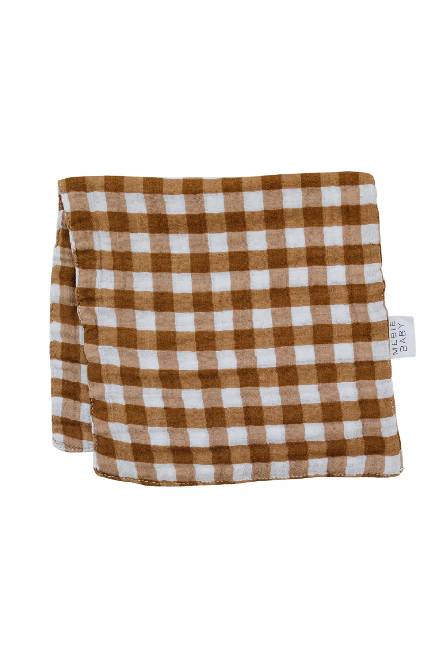 Gingham Muslin Burp Cloth - Image 2