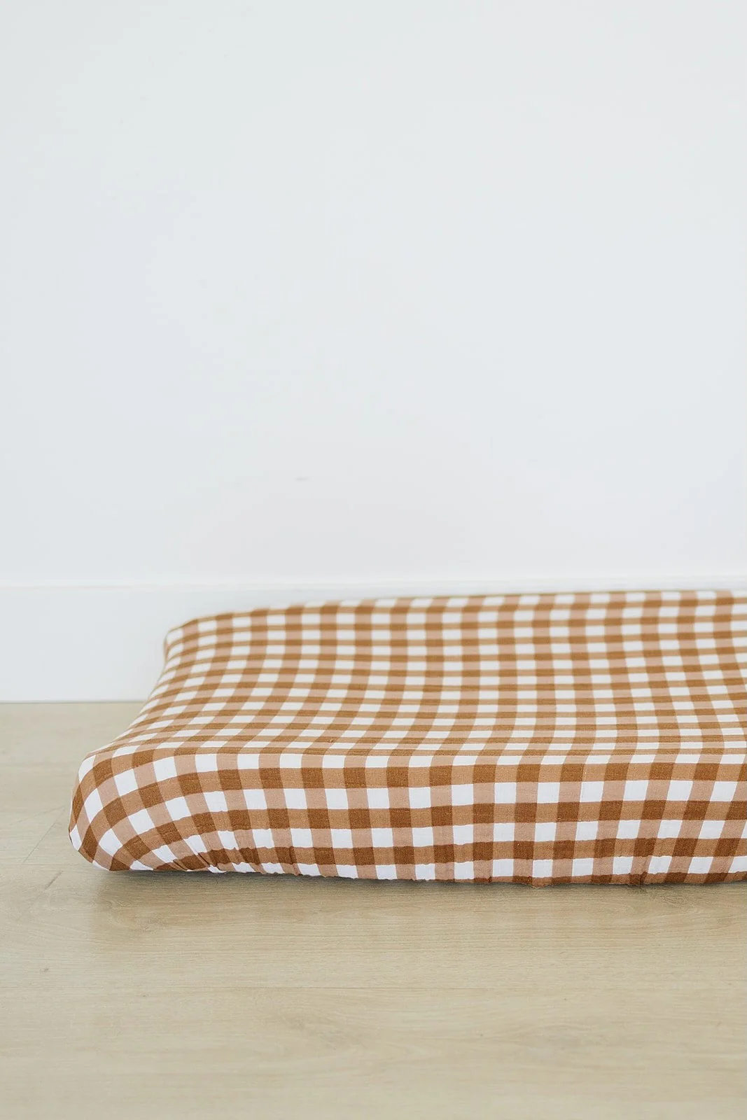 Gingham Muslin Changing Pad Cover - Image 2
