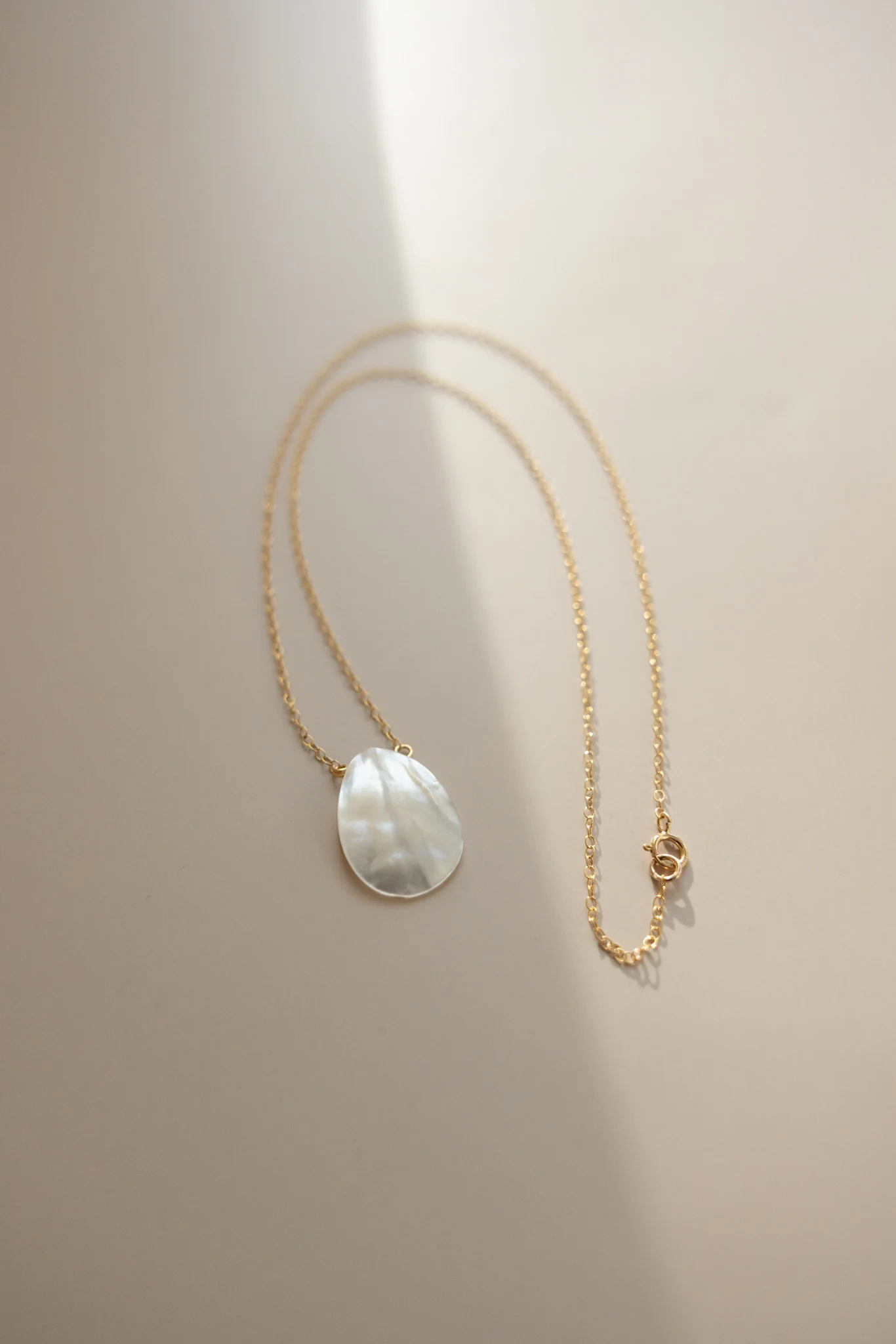 Gold Chain + Pearl Shell Droplet - Image 6