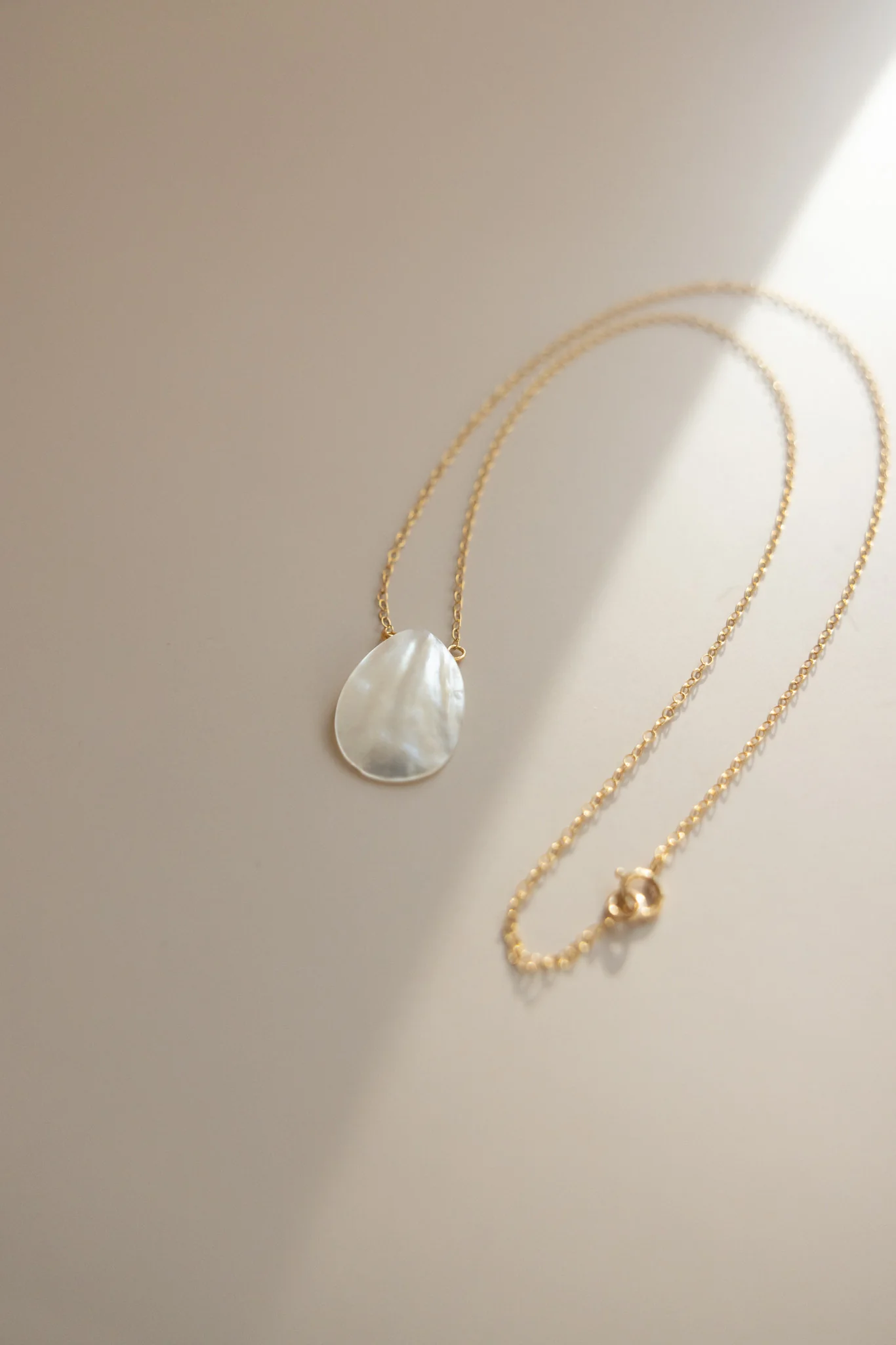Gold Chain + Pearl Shell Droplet - Image 9