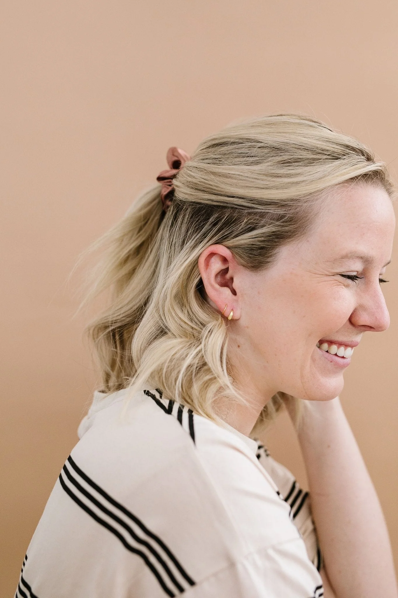 Gold Double Hoop Dupes - Image 4