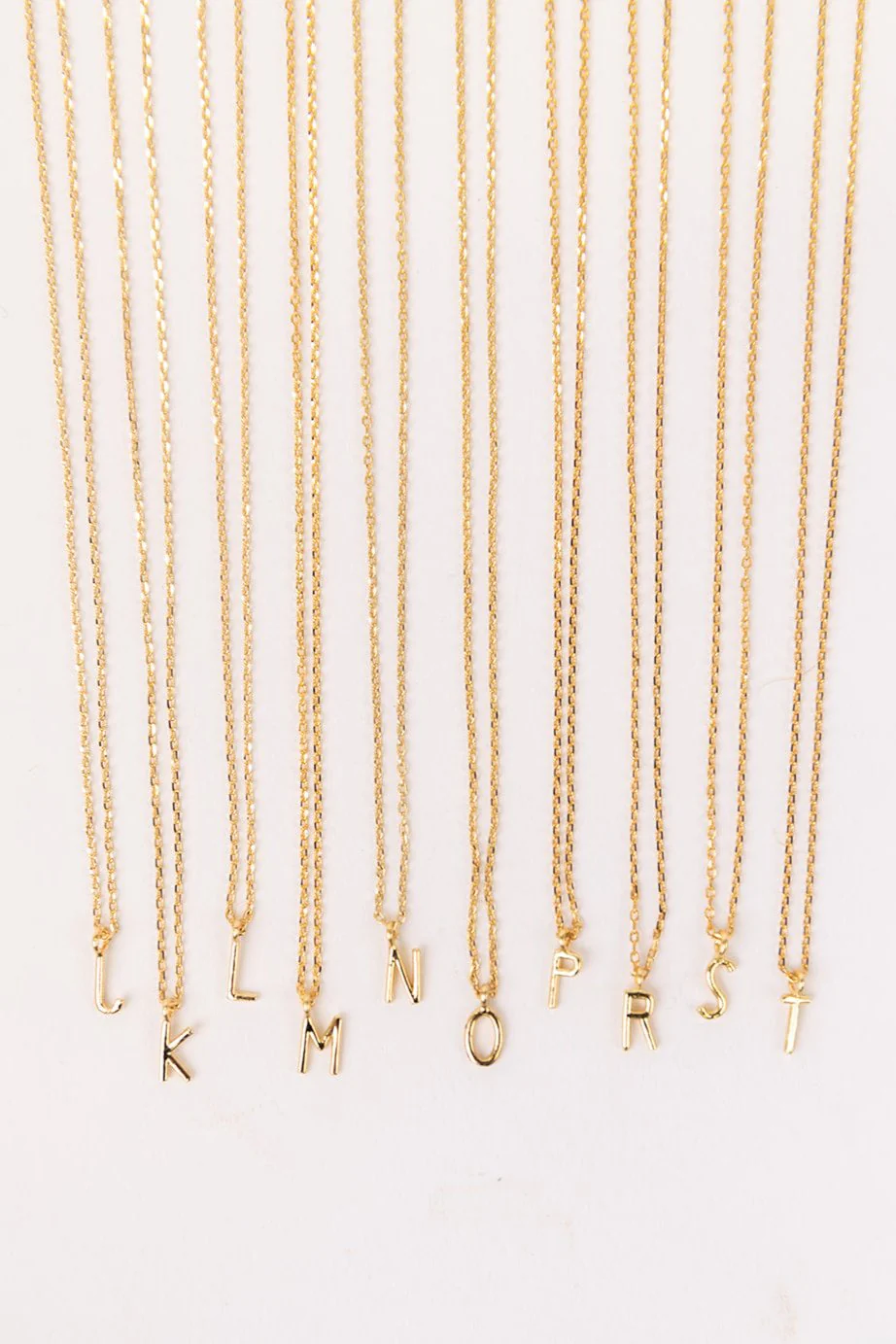 Gold Mini Letter Initial Necklace - Image 6
