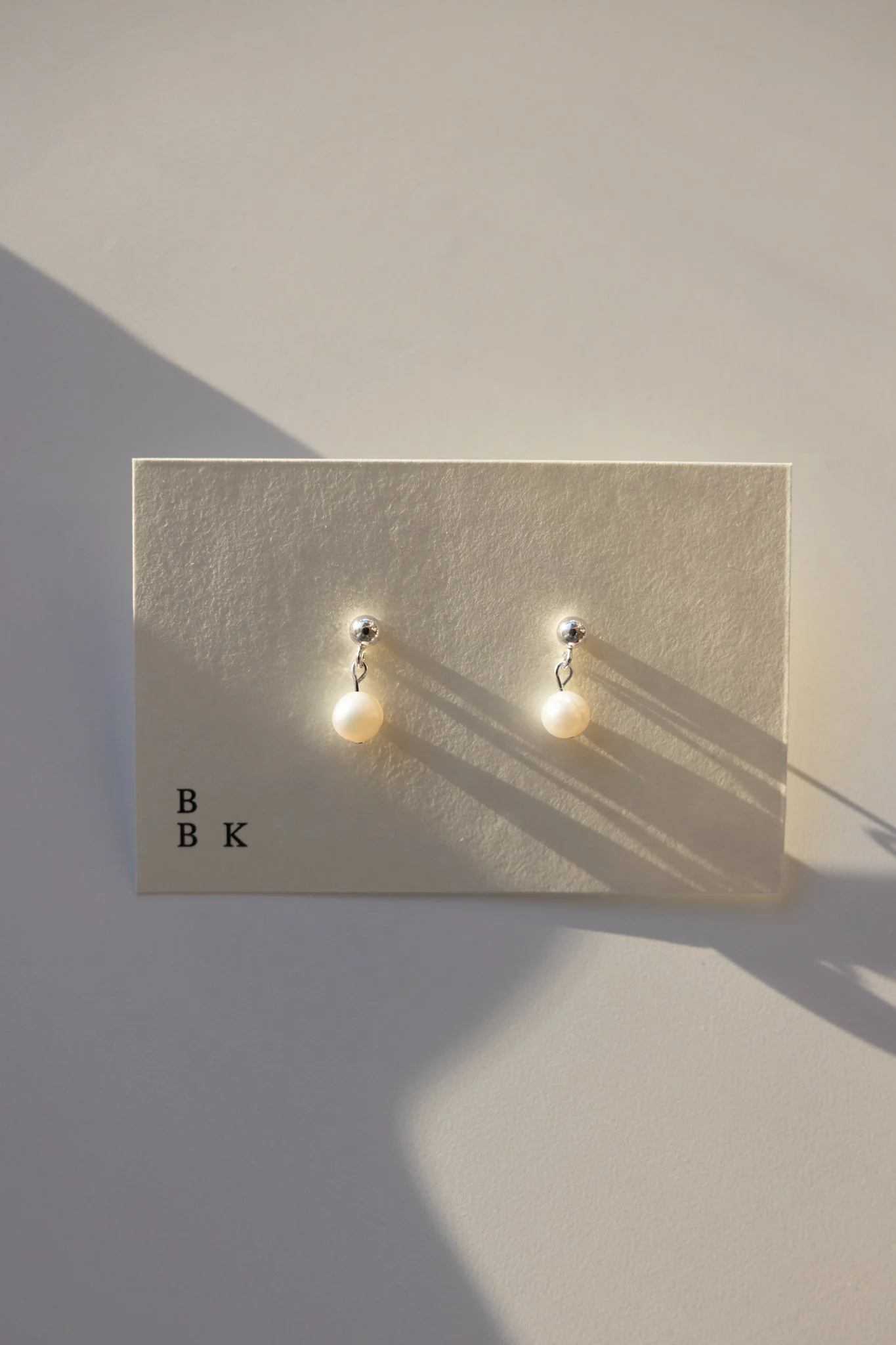 Gold + Silver Stud with Pearl Pendant - Image 4