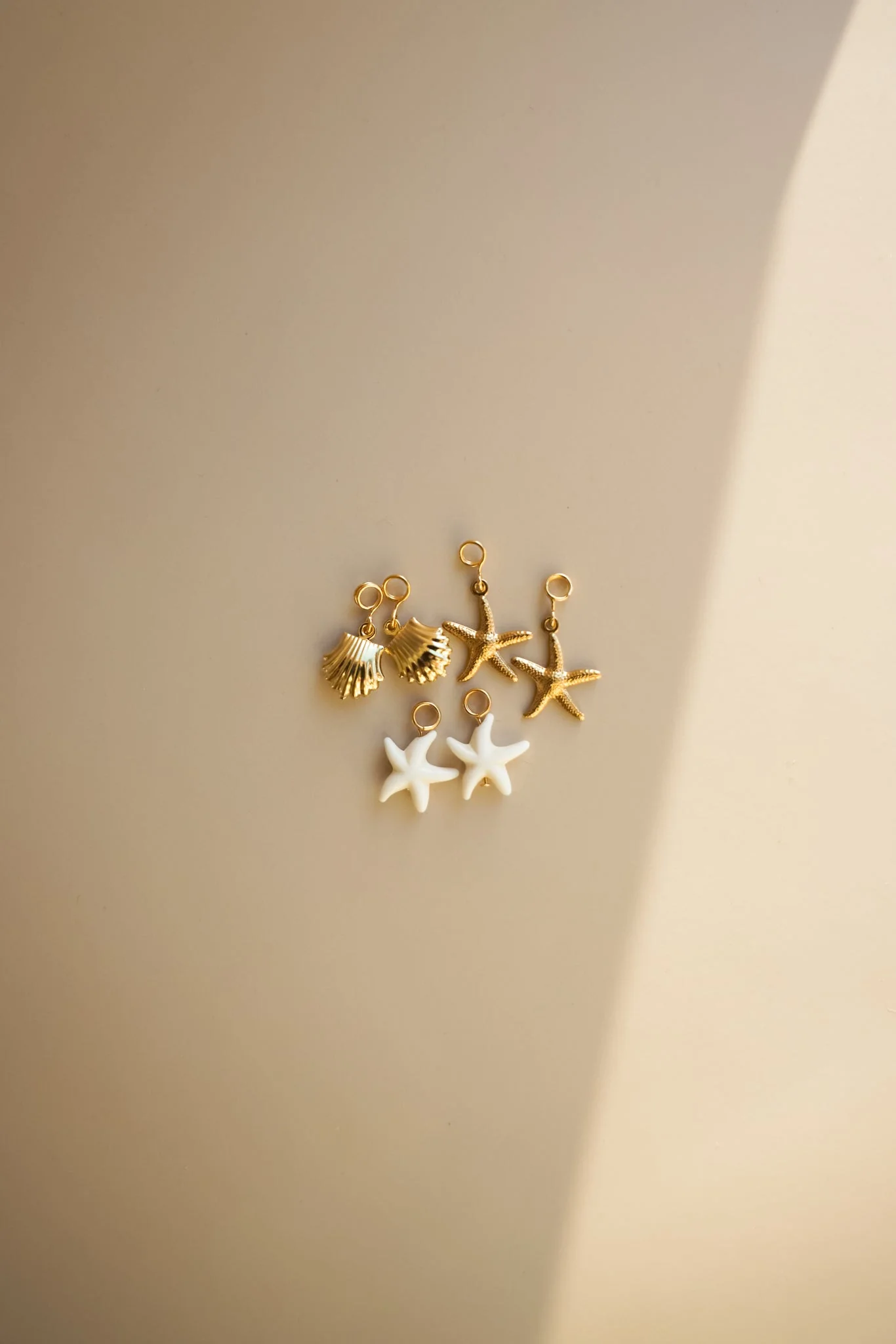 Gold Starfish Earring Charms - Image 4