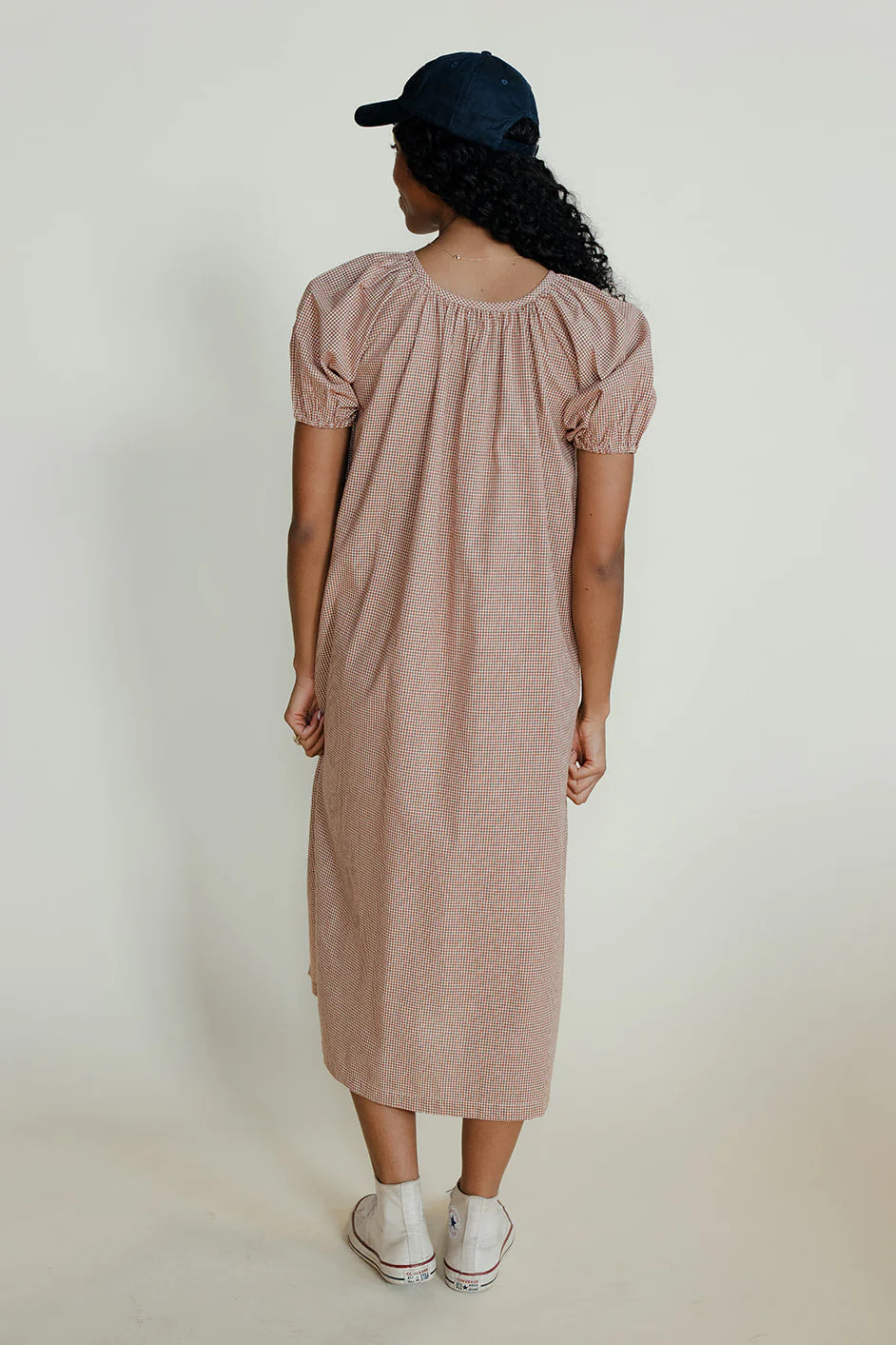 Golden Days Gingham Dress - Image 6