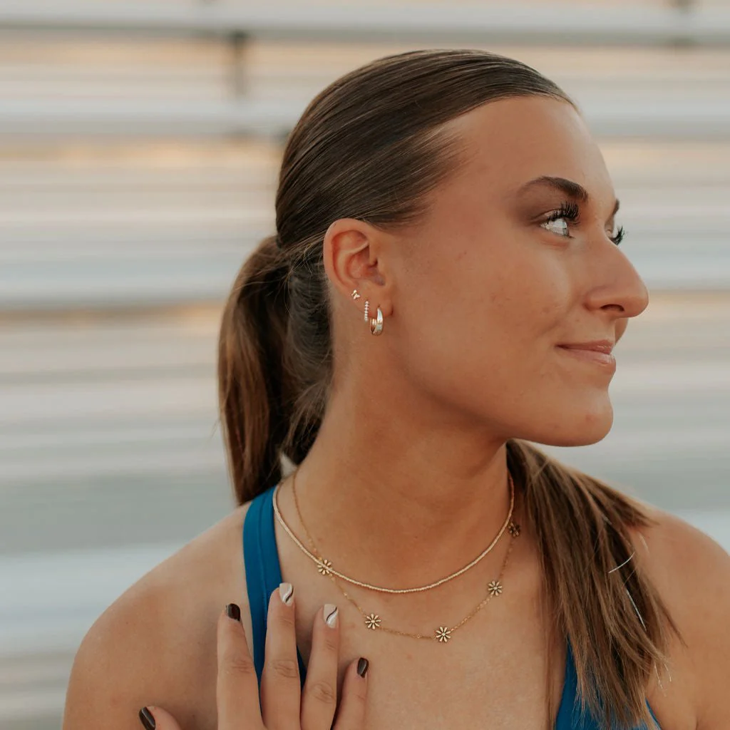 Grace Pearl Hoops - Image 5