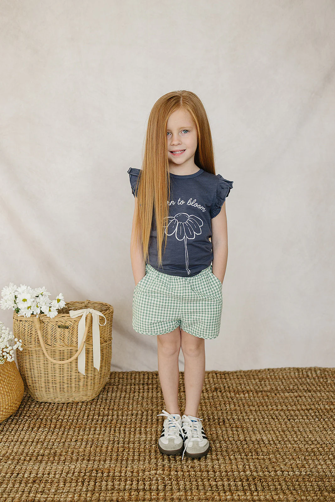 Green Gingham Shorts - Image 2