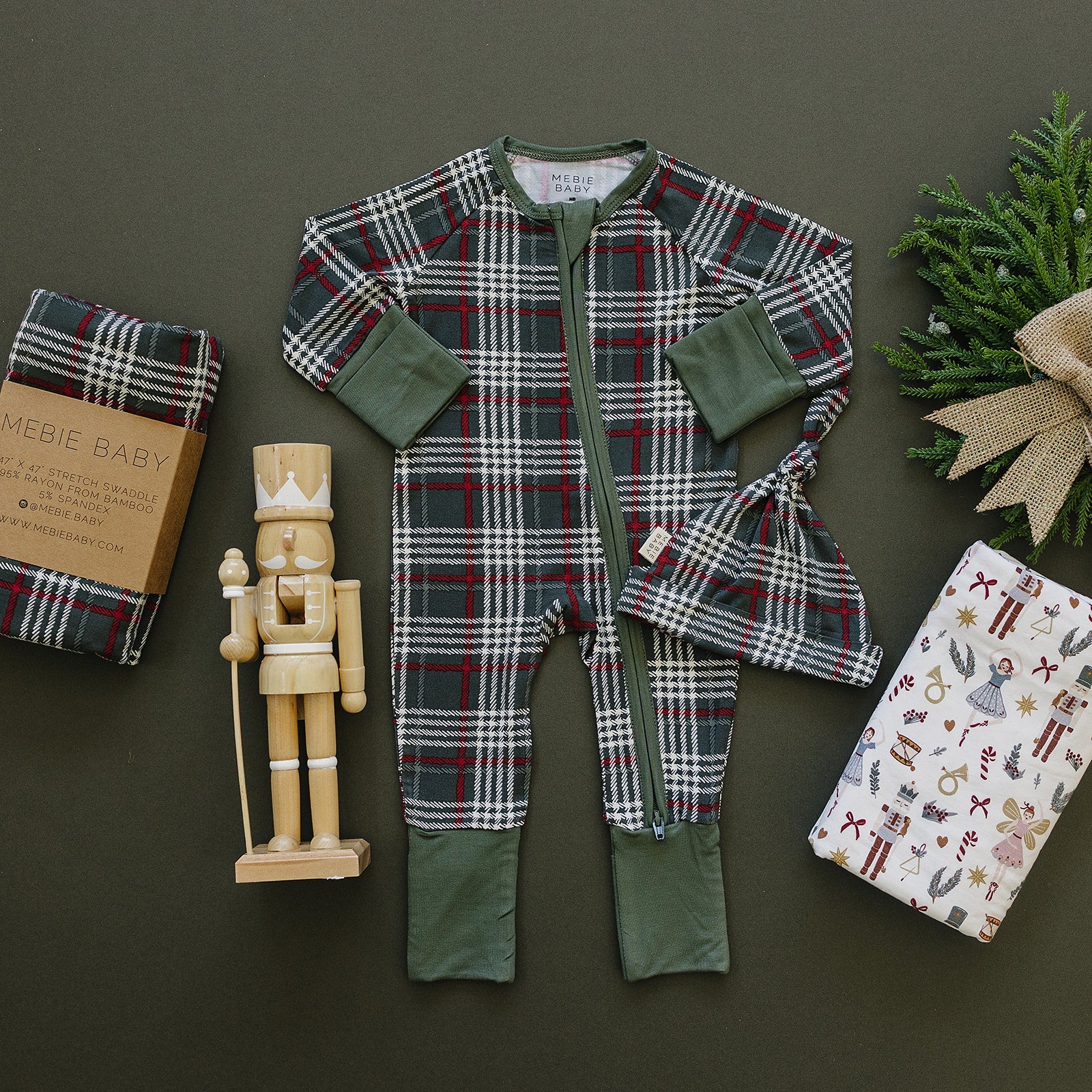 Green Plaid Bamboo Zipper - Image 5