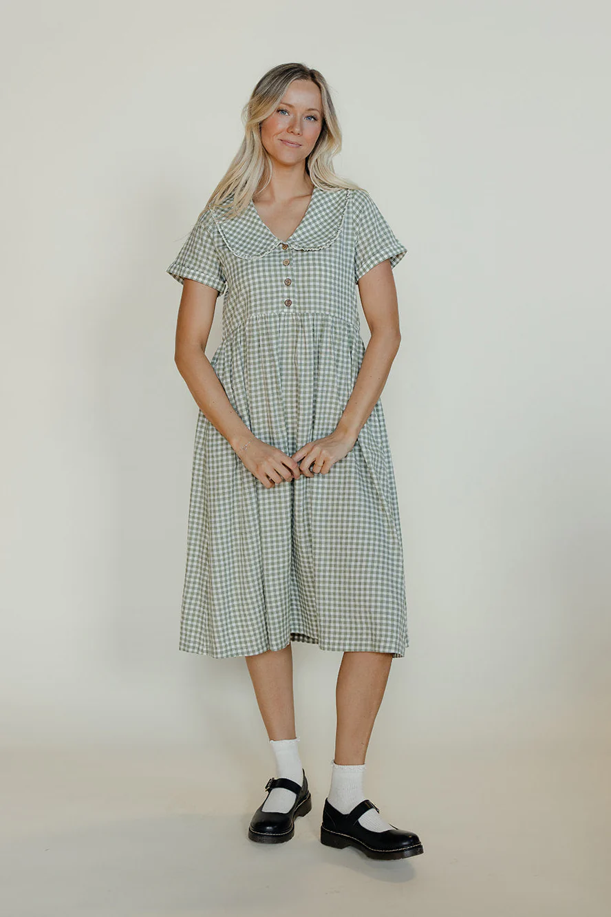 Greenwich Gingham Dress - Image 4