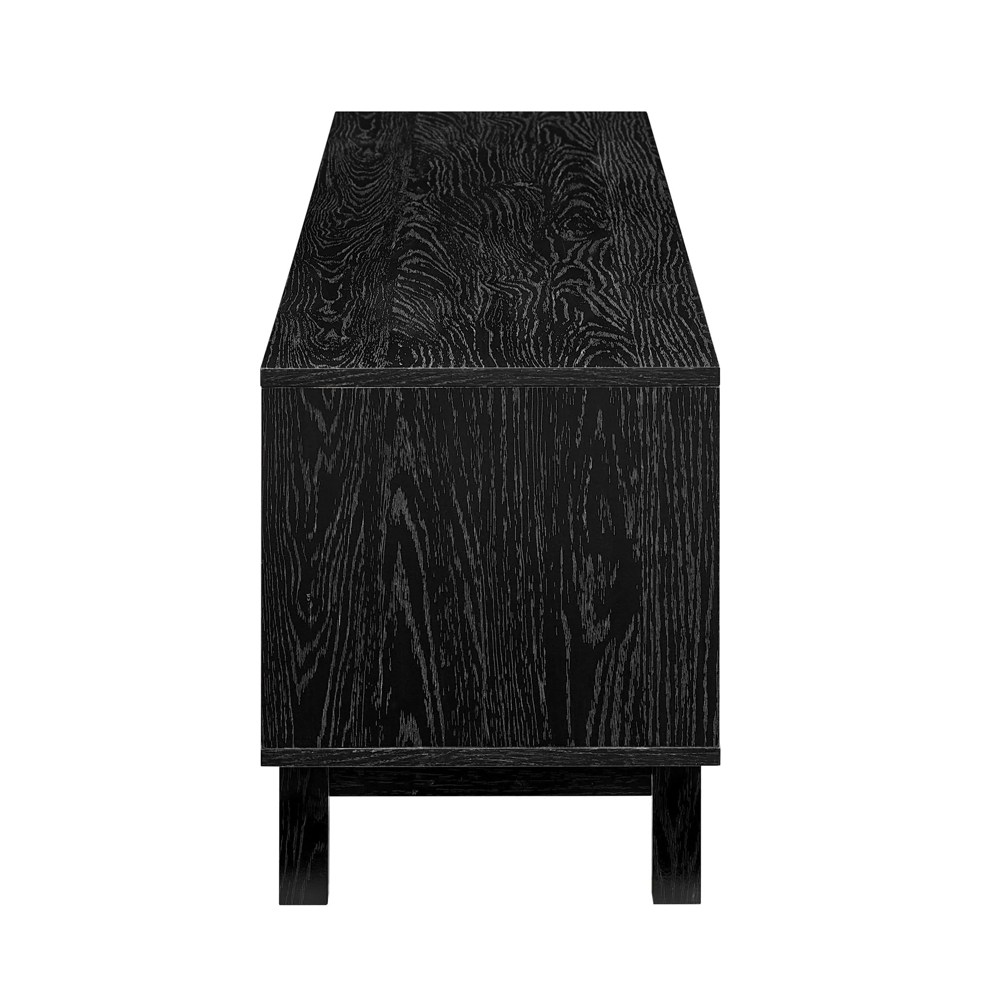 Hamkke Boho 2-Door Faux Rattan TV Stand - Image 11