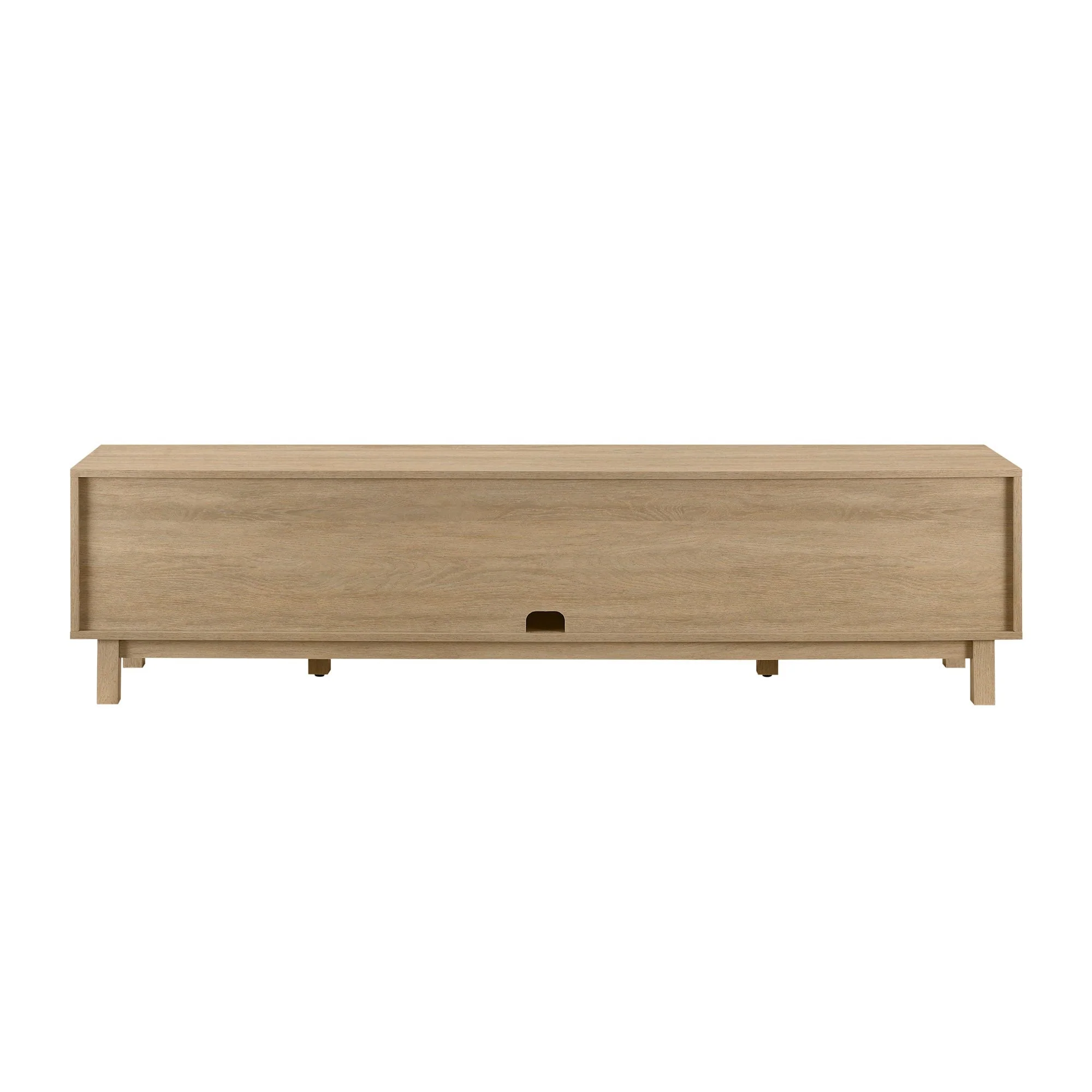 Hamkke Boho 2-Door Faux Rattan TV Stand - Image 15