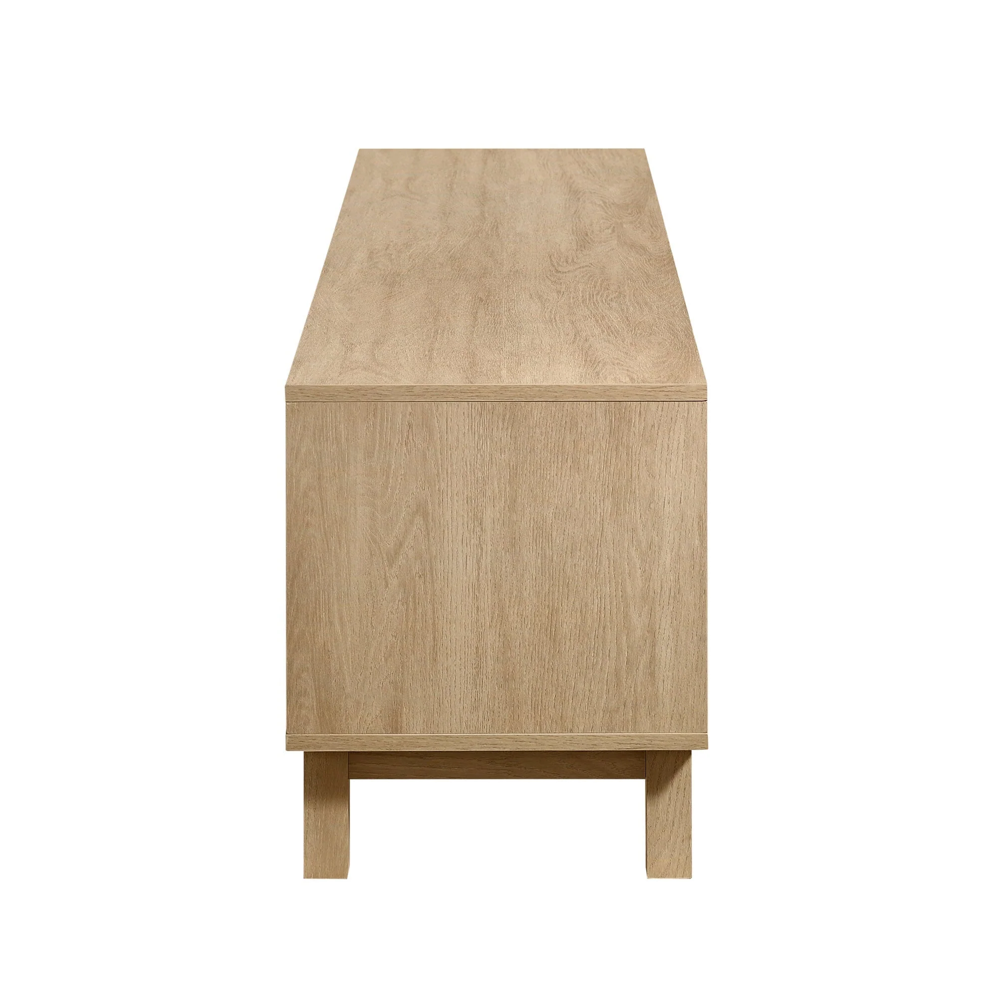 Hamkke Boho 2-Door Faux Rattan TV Stand - Image 16