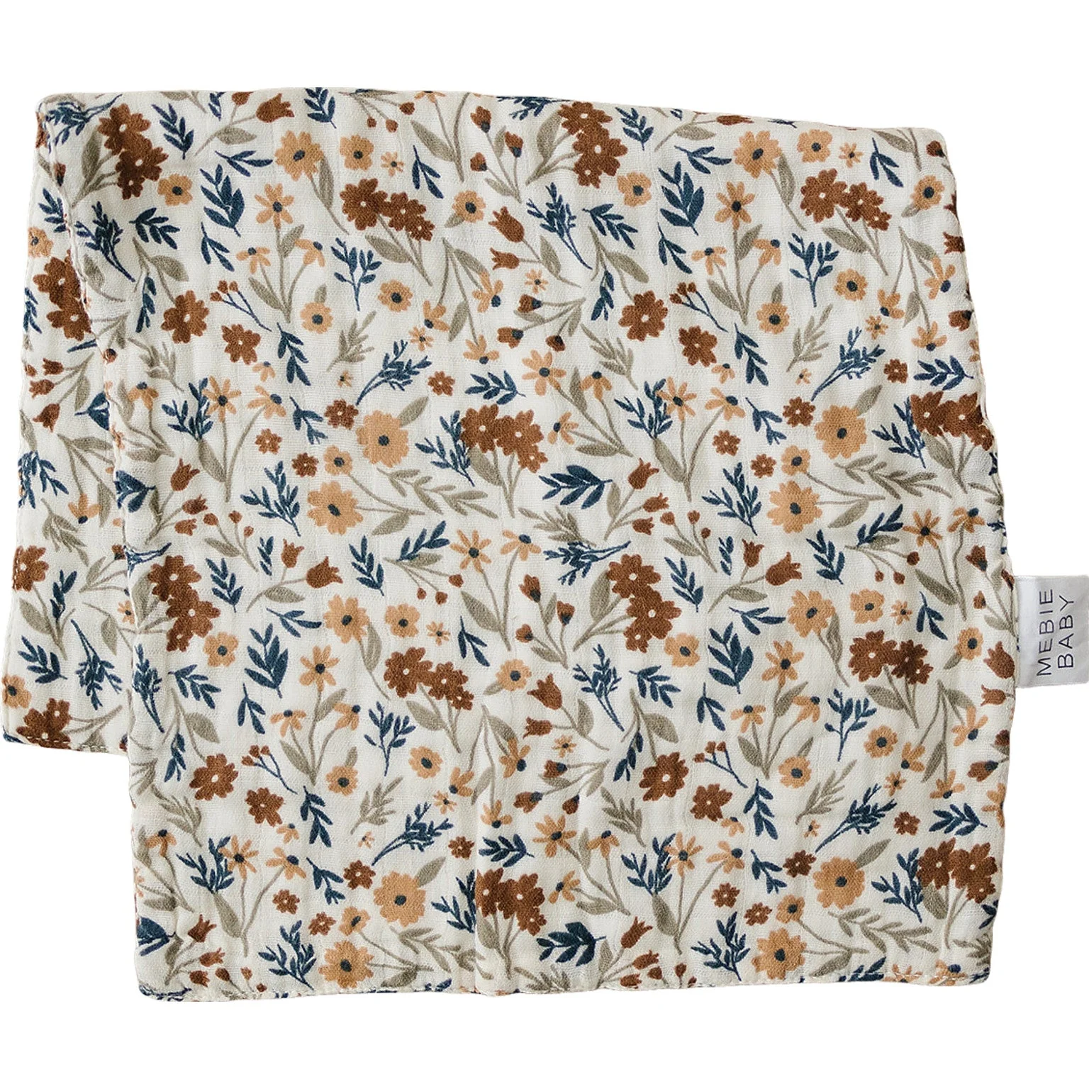 Harvest Floral Muslin Burp Cloth - Image 3
