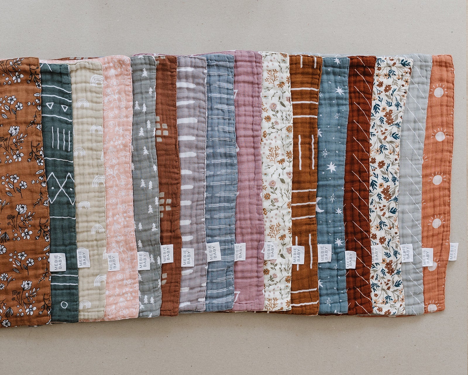 Harvest Floral Muslin Burp Cloth - Image 5